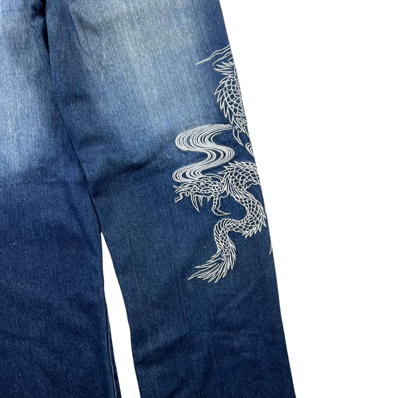 Dogtown Vintage Embroidered Dragon Dog Town Japanese Jeans Waist 36 Size US 36 / EU 52 - 3 Thumbnail