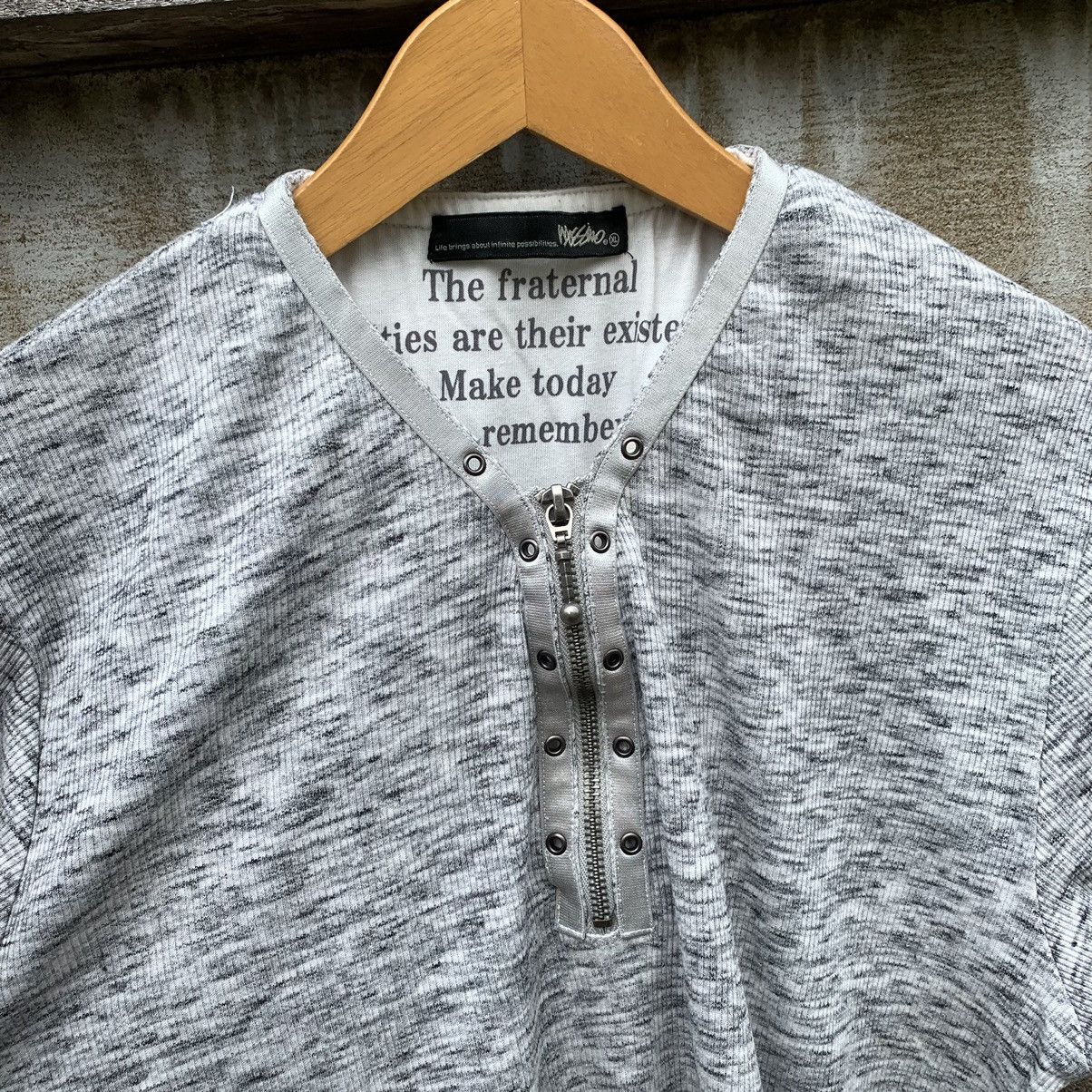 Le Grande Bleu (L.G.B.) JAPANESE ZIP HANLEY TSHIRT GOTHIC PUNK STYLE Size US XL / EU 56 / 4 - 2 Thumbnail