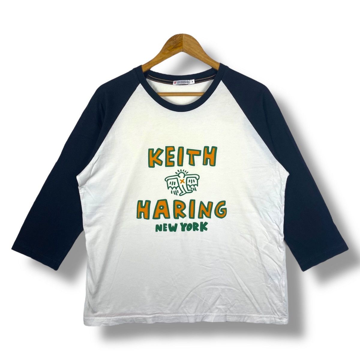Japanese Brand × Keith Haring KEITH HARING New York Pop Art Graphic Raglan Tee Shirt Size US XL / EU 56 / 4 - 1 Thumbnail