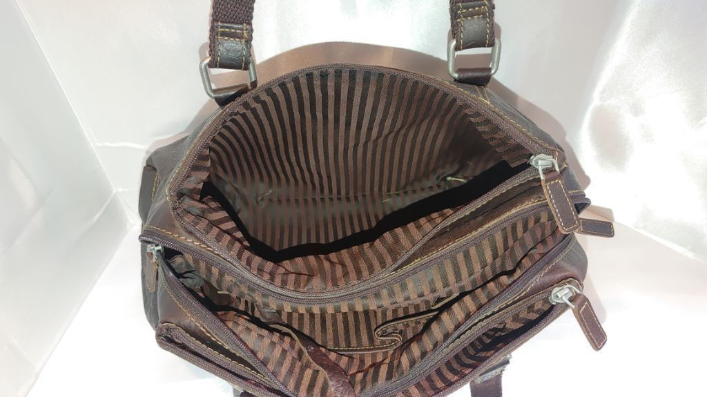 Jack Georges Jack Georges Hornback Croco Satchel Handbag #HB815 NWOT Size ONE SIZE - 13 Thumbnail