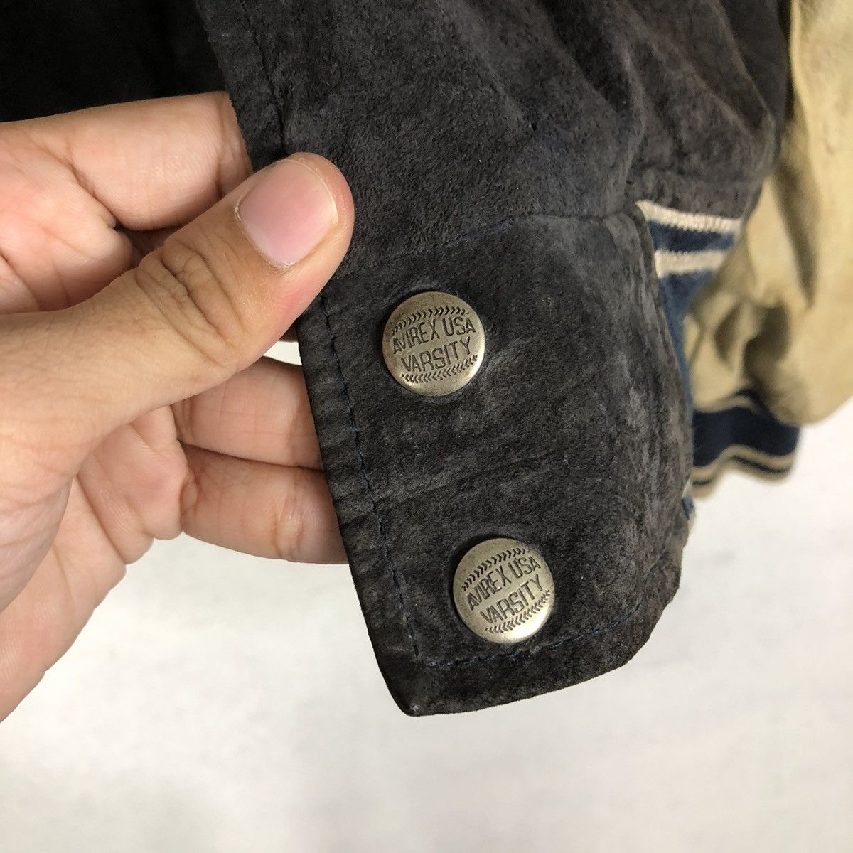 Avirex 🔥ARCHIVE VINTAGE LEATHER JACKET AVIREX USA VARSITY BIG LOGO Size US M / EU 48-50 / 2 - 18 Thumbnail