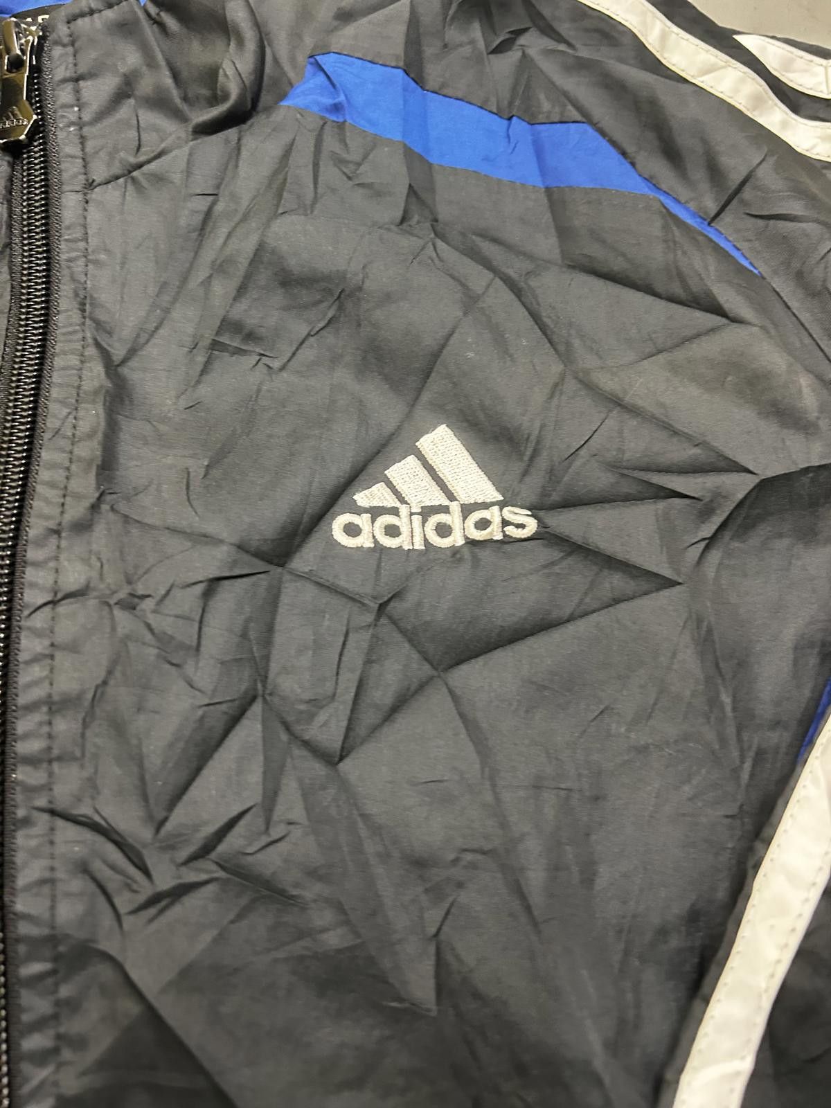 Adidas Adidas ClimaProof Windbreaker Jacket - Black & Blue Size US M / EU 48-50 / 2 - 2 Thumbnail