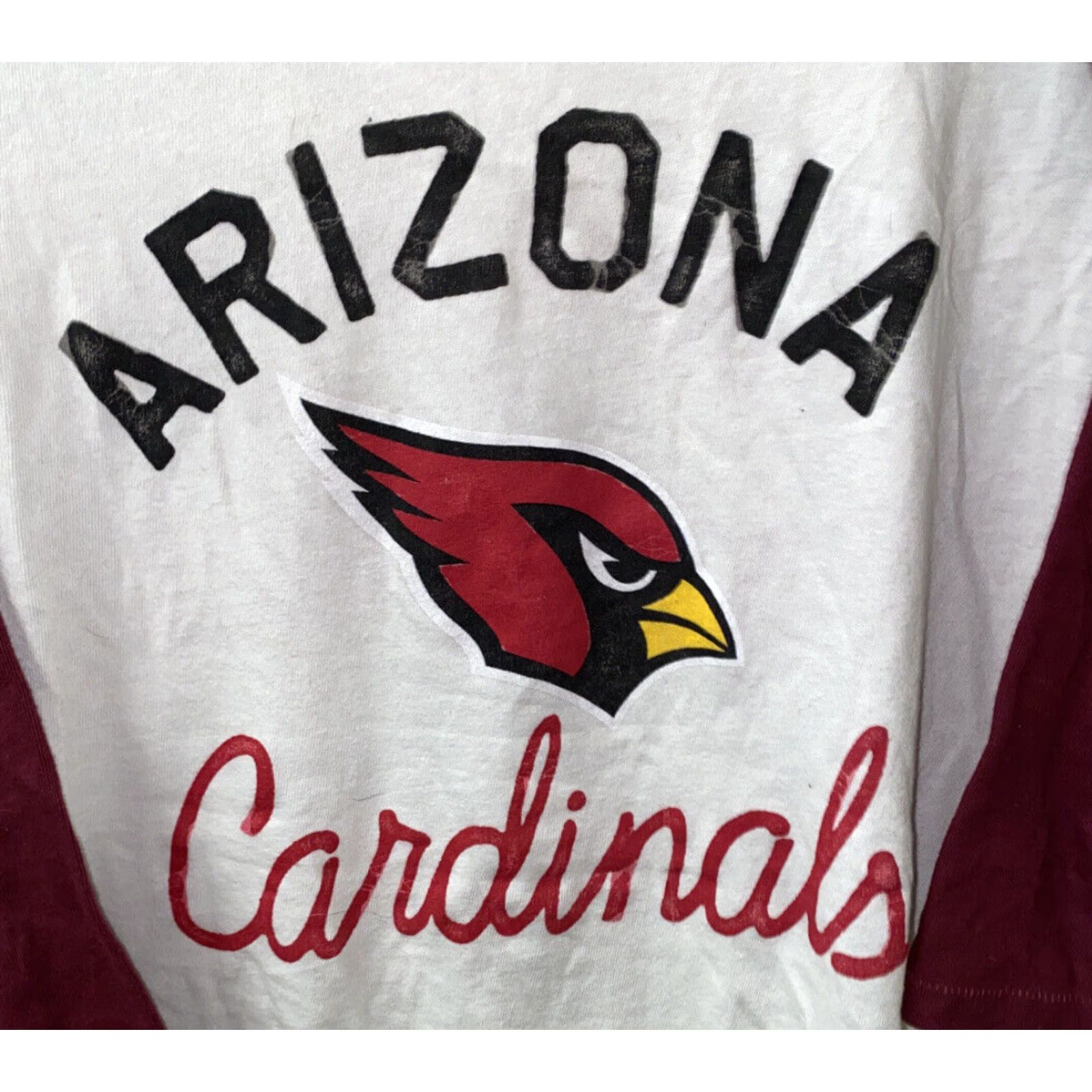 Junk Food AZ Cardinals Junk Food Long Sleeve T-Shirt White Womens Large NFL Football Size L / US 10 / IT 46 - 2 Thumbnail