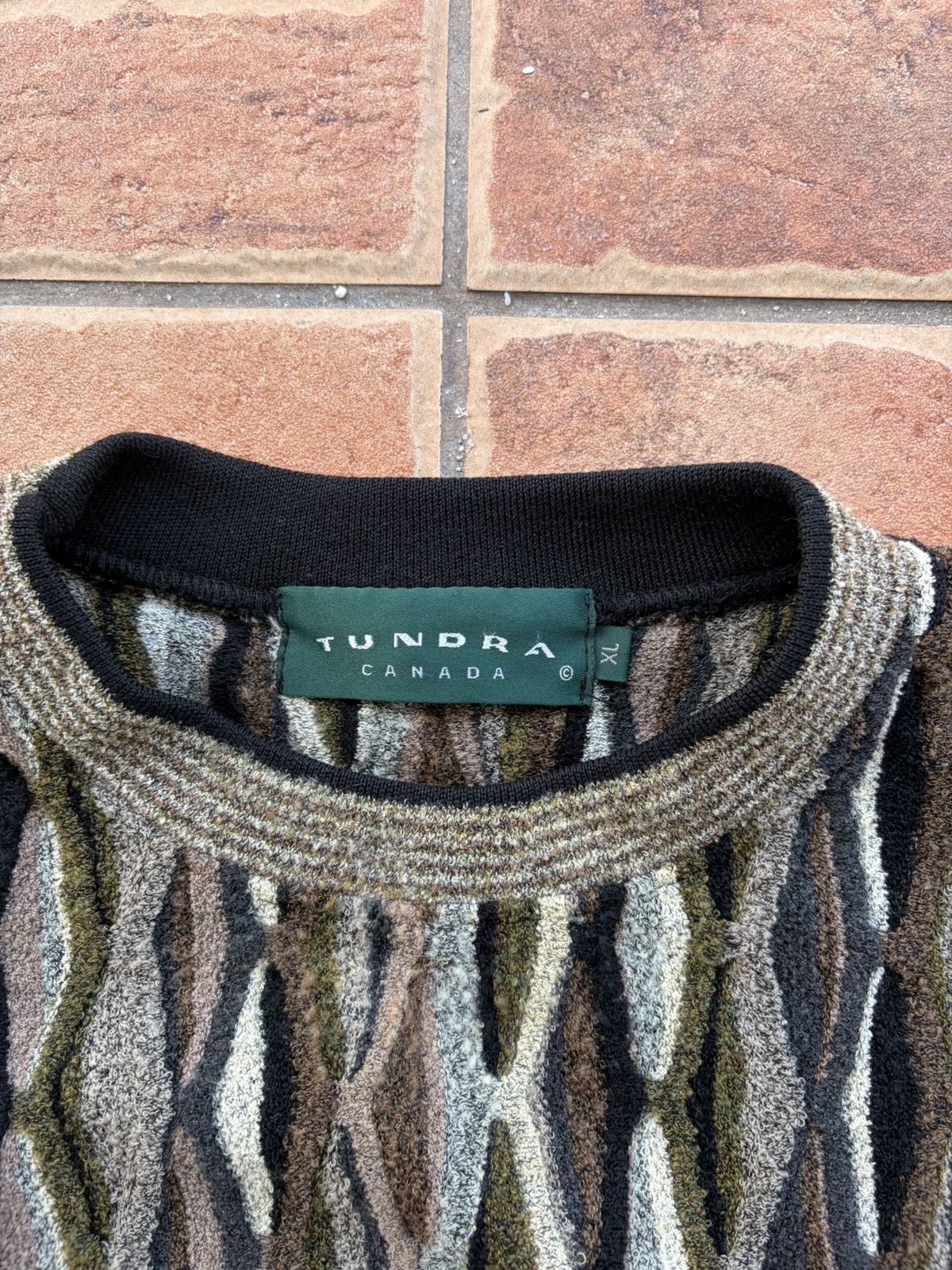 Tundra Canada Vintage textured knitted sweater Size US XL / EU 56 / 4 - 2 Thumbnail