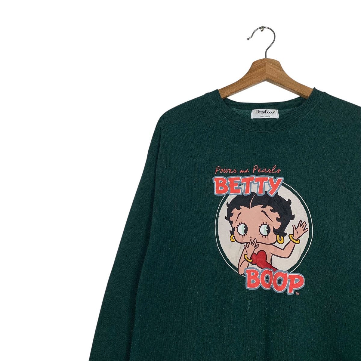 Japanese Brand Betty Boop Green Sweatshirt Size US M / EU 48-50 / 2 - 6 Thumbnail
