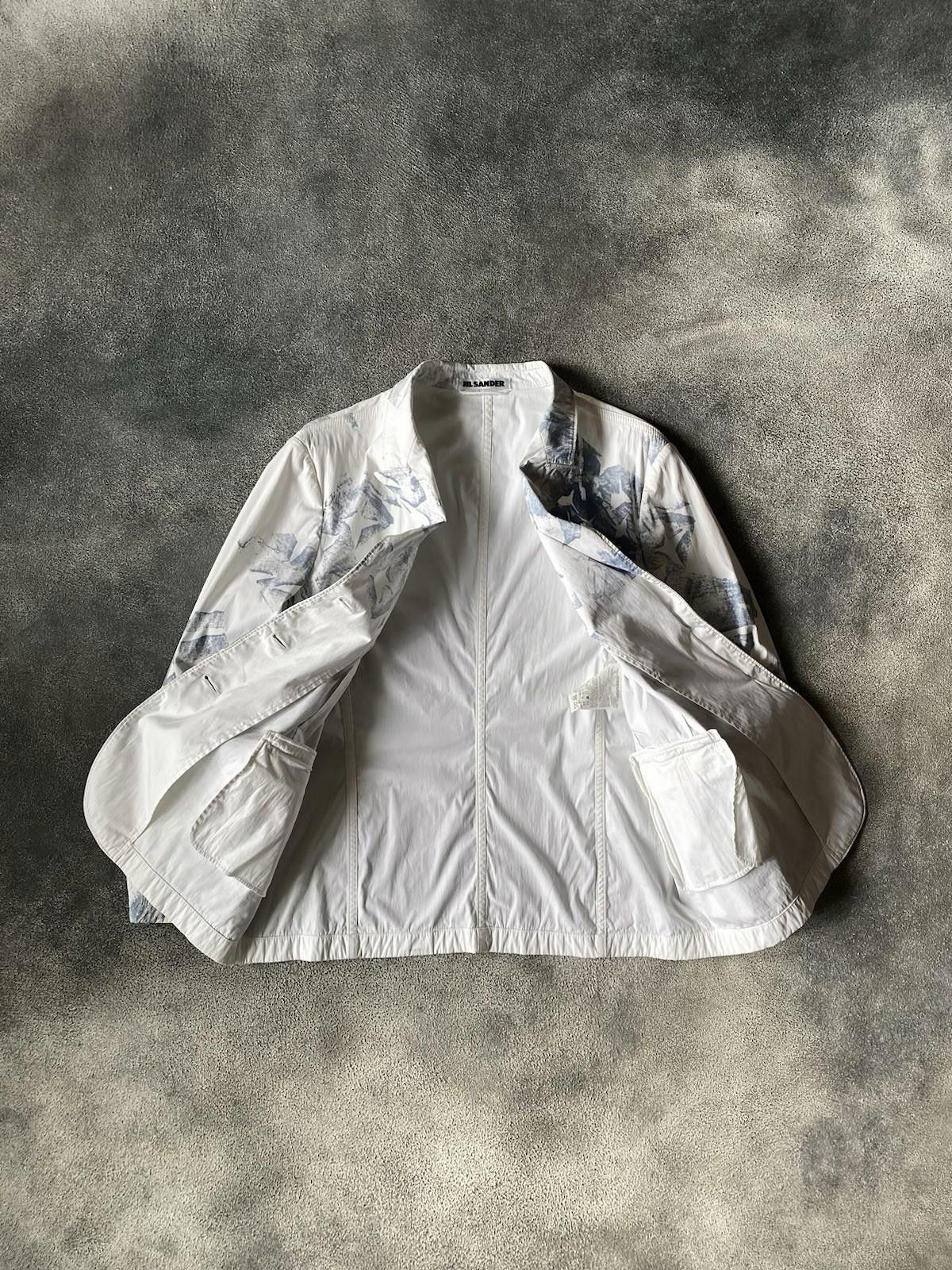 Jil Sander S/S 2005 Jil Sander by Raf Simons Runway Painted Blazer Size L / US 10 / IT 46 - 11 Thumbnail