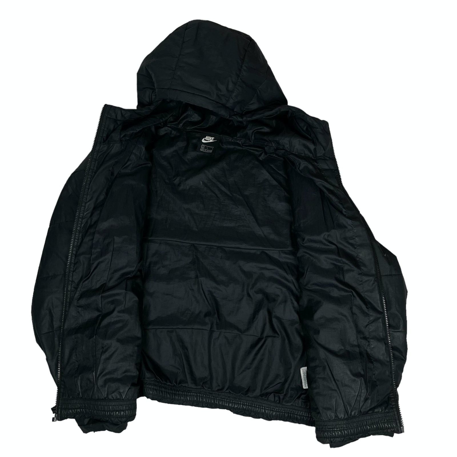 Nike Nike Women's Black Long Sleeve Full Zip Puffer Jacket Large Size L / US 10 / IT 46 - 13 Thumbnail