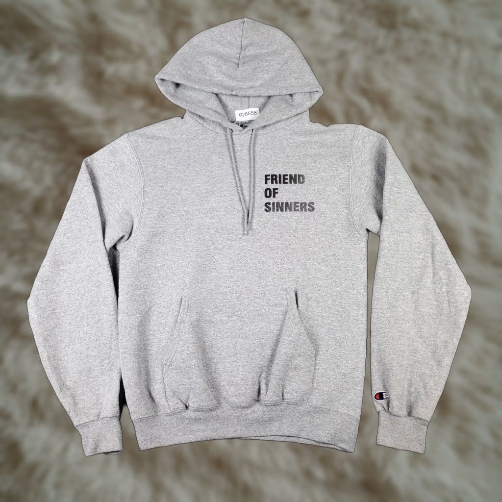 Champion Champion Hoodie Mens Small Gray Pullover Casual Sweatshirt Fleece Long Sleeve Size US S / EU 44-46 / 1 - 1 Thumbnail