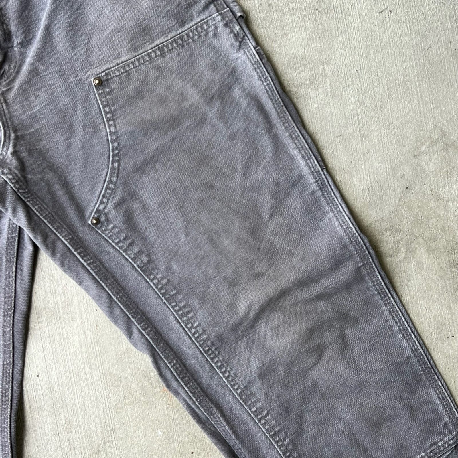 Carhartt × Vintage Carhartt gray double knee work wear carpenter pants Size US 31 - 9 Thumbnail