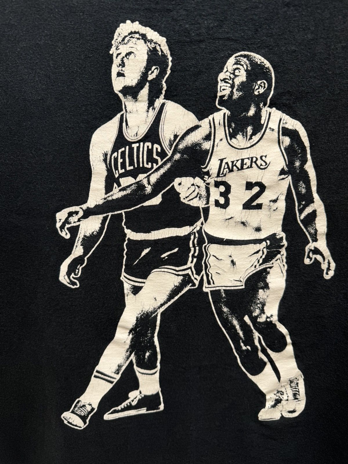 Vintage Larry Bird & Magic Johnson vintage nba black t-shirt L 2000 Size US L / EU 52-54 / 3 - 4 Thumbnail
