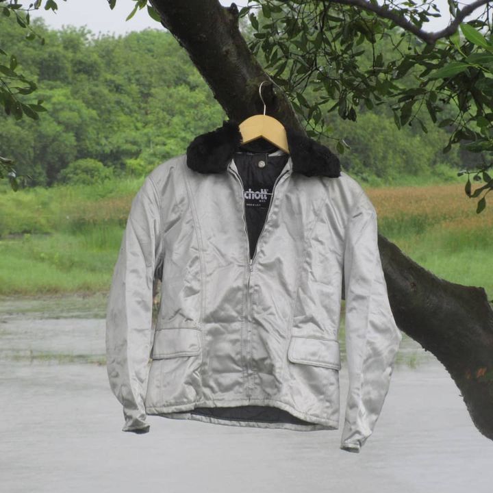 Schott SCHOTT perfecto label Flight Jacket aviator Nylon silver Size US M / EU 48-50 / 2 - 7 Thumbnail