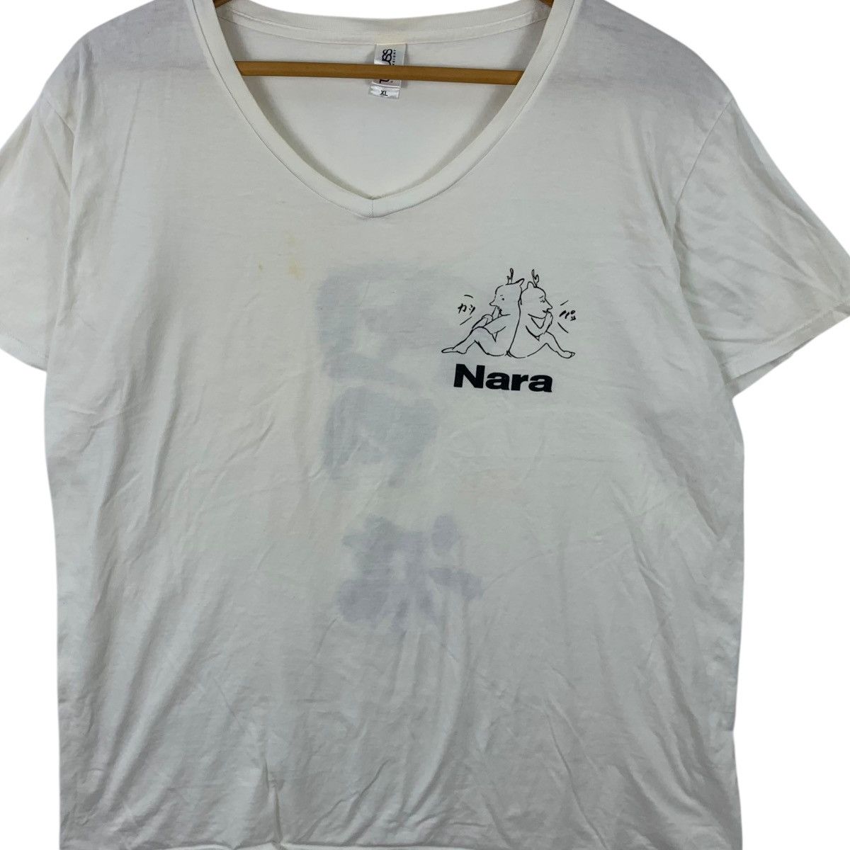 Vintage JAPAN TRADITIONAL KANJI Nara Ancient City Tee Shirt Top Size XL / US 12-14 / IT 48-50 - 3 Thumbnail