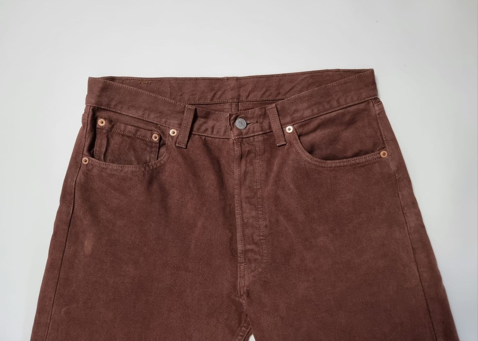 Levi's × Vintage vintage 90s Levi's straight jeans brown 33x32 mens womens Size US 32 / EU 48 - 11 Thumbnail