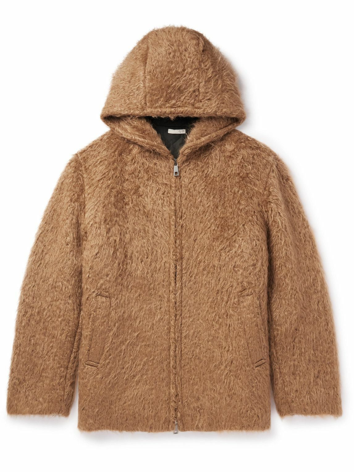 Other $1945 Piacenza 1733 Baby Llama Fur Hooded Jacket Size US M / EU 48-50 / 2 - 1 Thumbnail