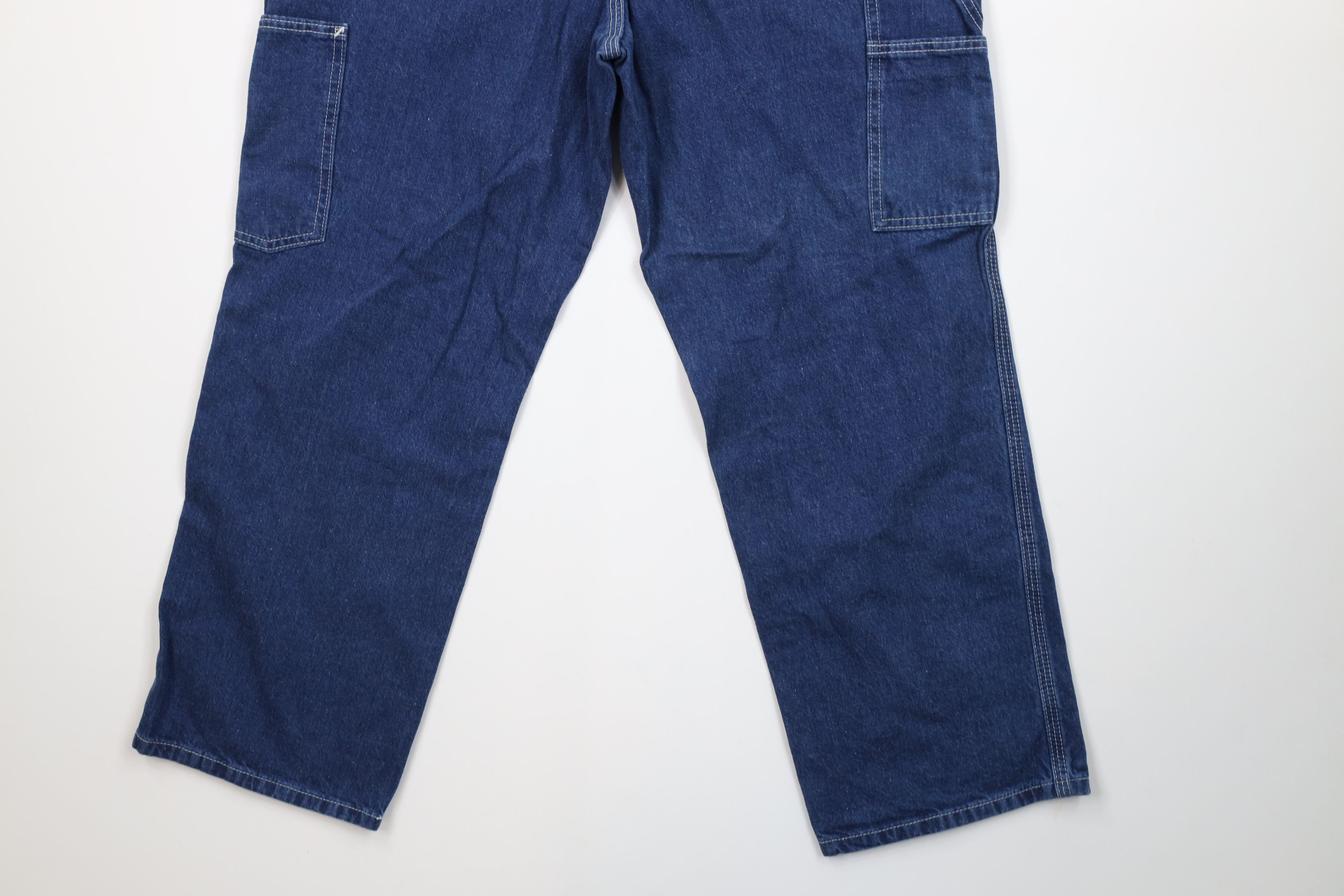 Carhartt Vintage Y2K Carhartt Wide Leg Dungaree Denim Jeans Cotton Size US 34 / EU 50 - 11 Thumbnail
