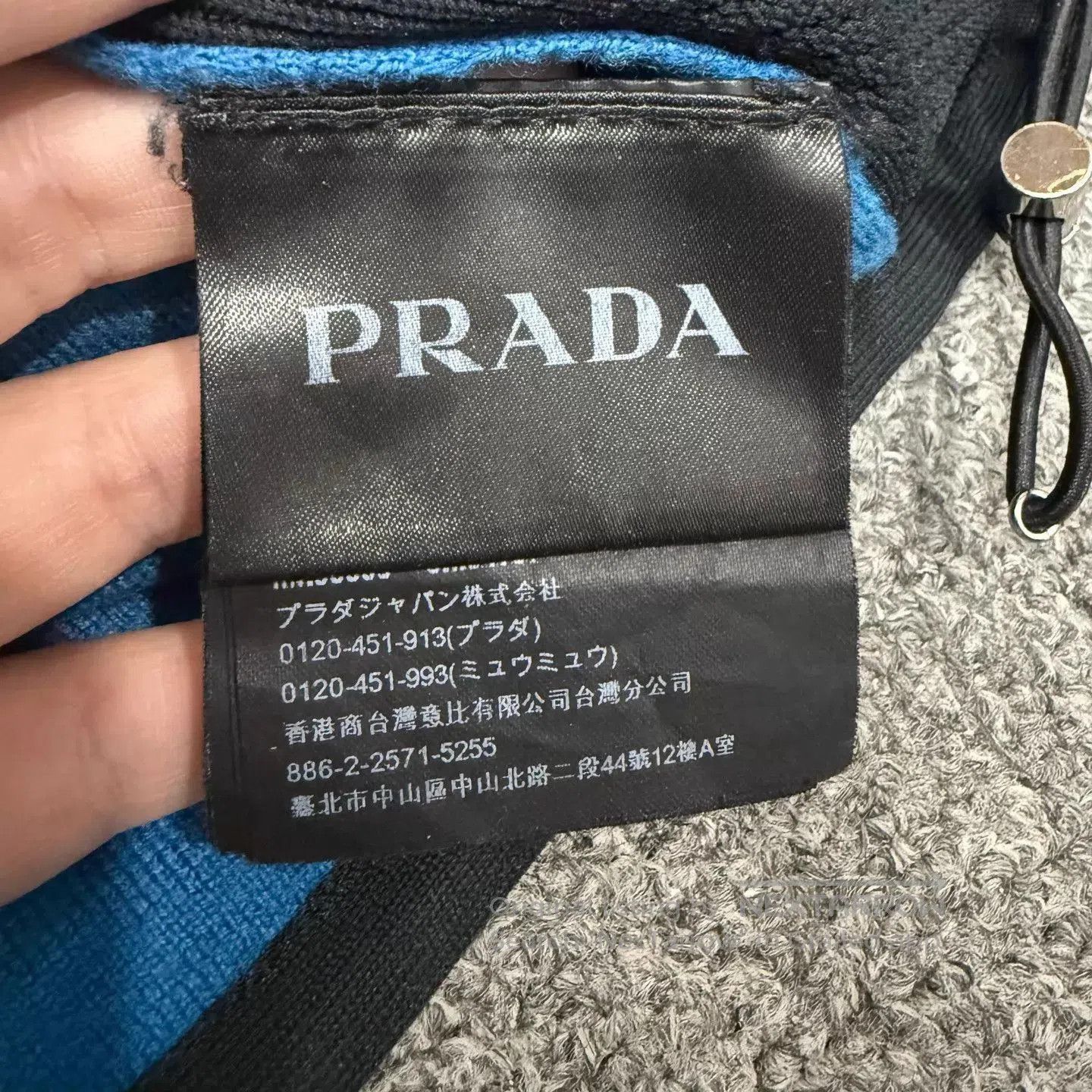 Prada Blue Long Sleeve Knit Sweater . Size US M / EU 48-50 / 2 - 4 Thumbnail