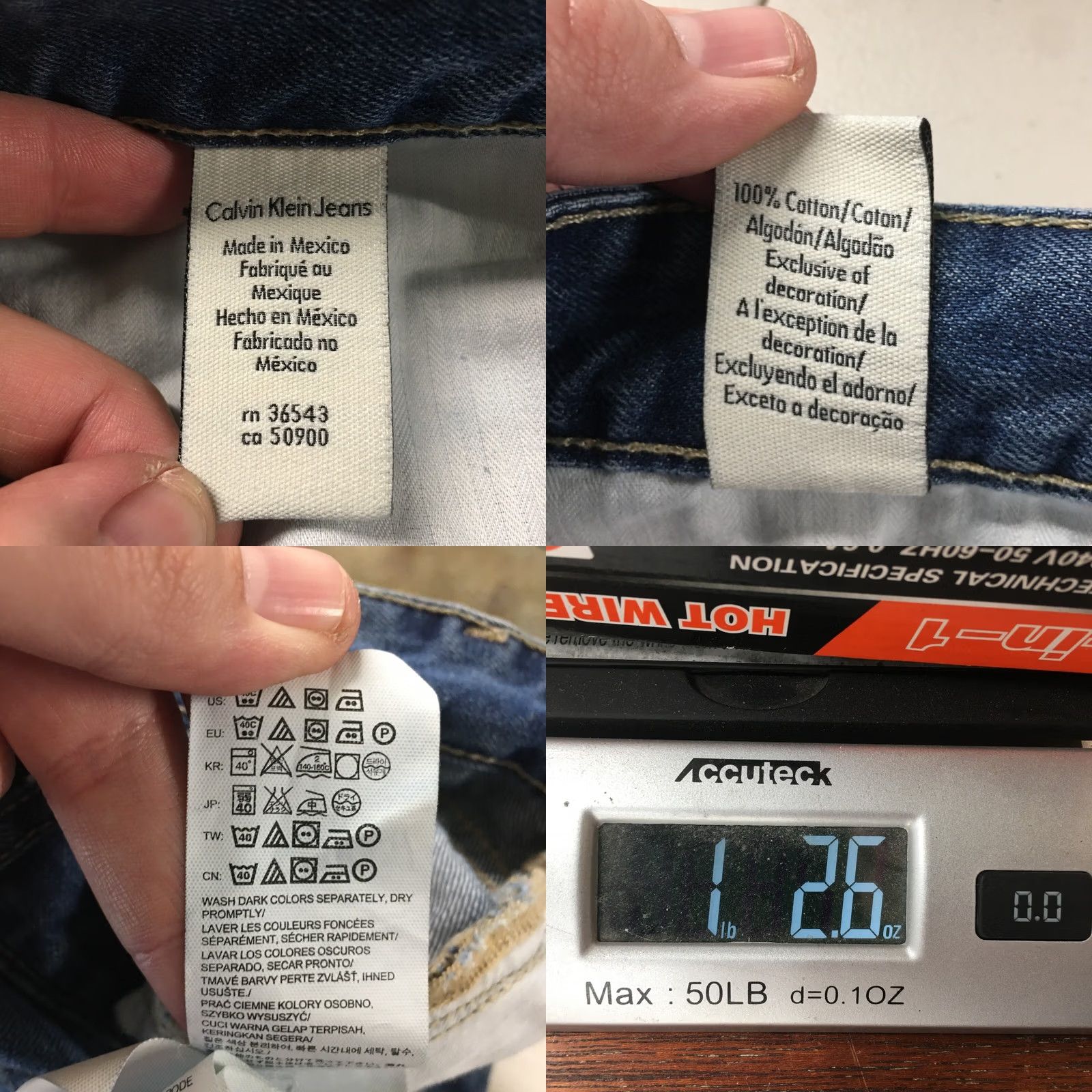 Calvin Klein Calvin Klein Jeans Womens 29 Boyfriend Blue Denim Mid Rise Distressed Cotton Jeans Size 29" - 11 Thumbnail