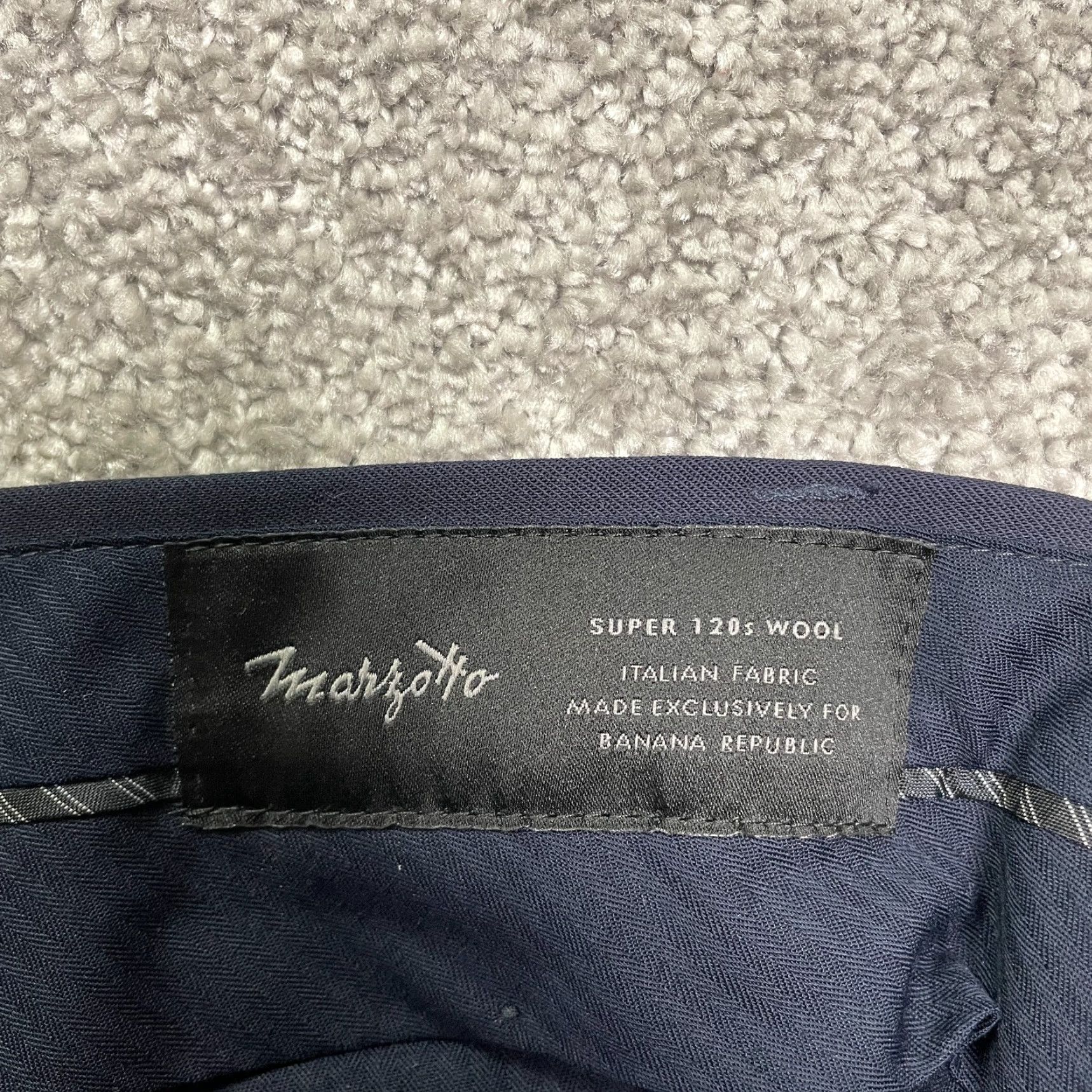 Banana Republic Banana Republic Margotto Dress Pants Mens 35x34 Blue Straight Leg Workwear Size US 35 - 7 Thumbnail