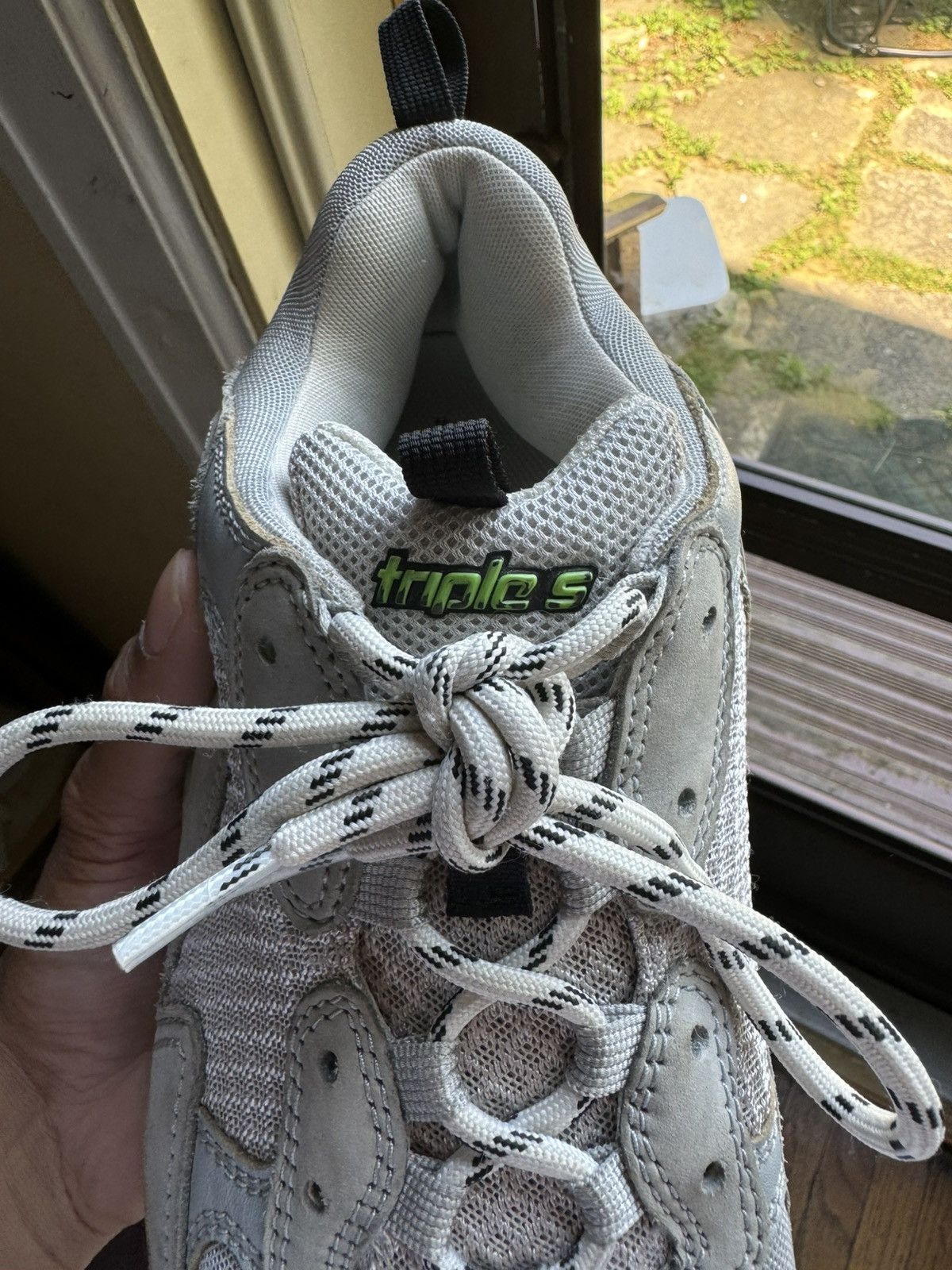 Balenciaga Balenciaga Triple S Grey Fluorescent Size US 12 / EU 45 - 5 Thumbnail