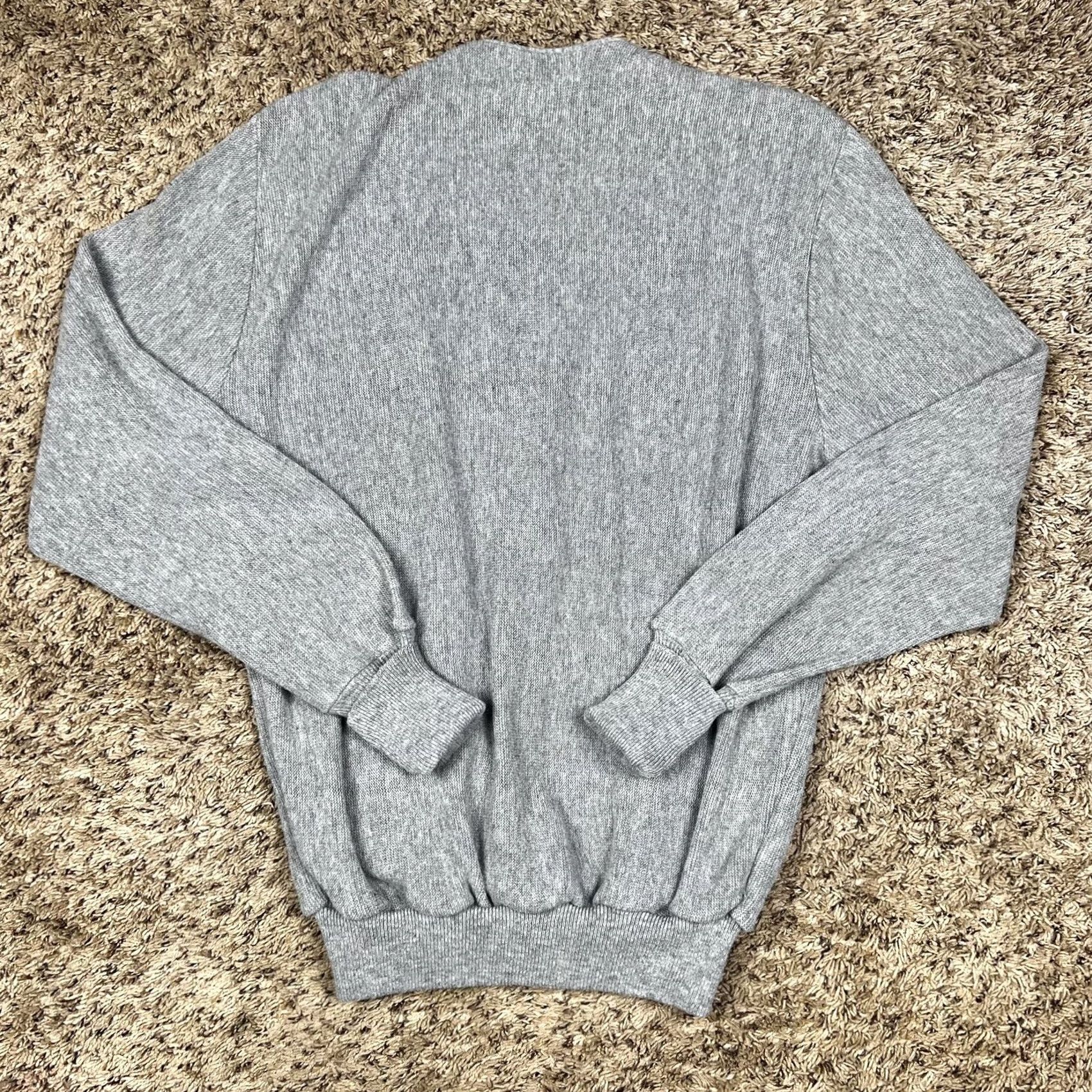 Jockey VINTAGE Jockey Cardigan Sweater Mens Medium V-Neck Button Front 80s Gray Made in USA Size US M / EU 48-50 / 2 - 3 Thumbnail