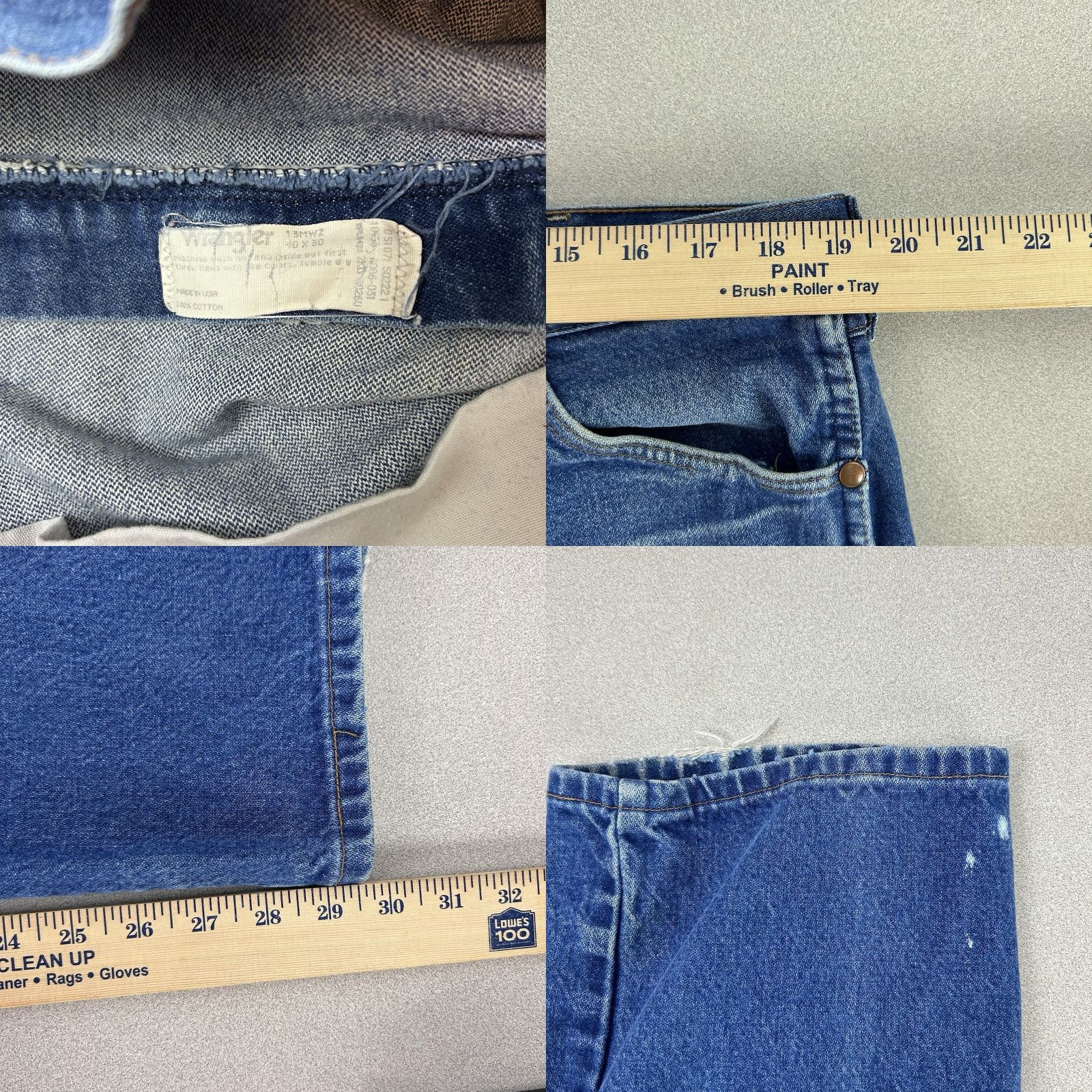 Wrangler Wrangler Jeans Mens 40X30 13MWZ Denim Jeans Western Cowboy Rancher USA Black Dark Color Straight 30 In Inseam Mens Size US 40 / EU 56 - 8 Thumbnail