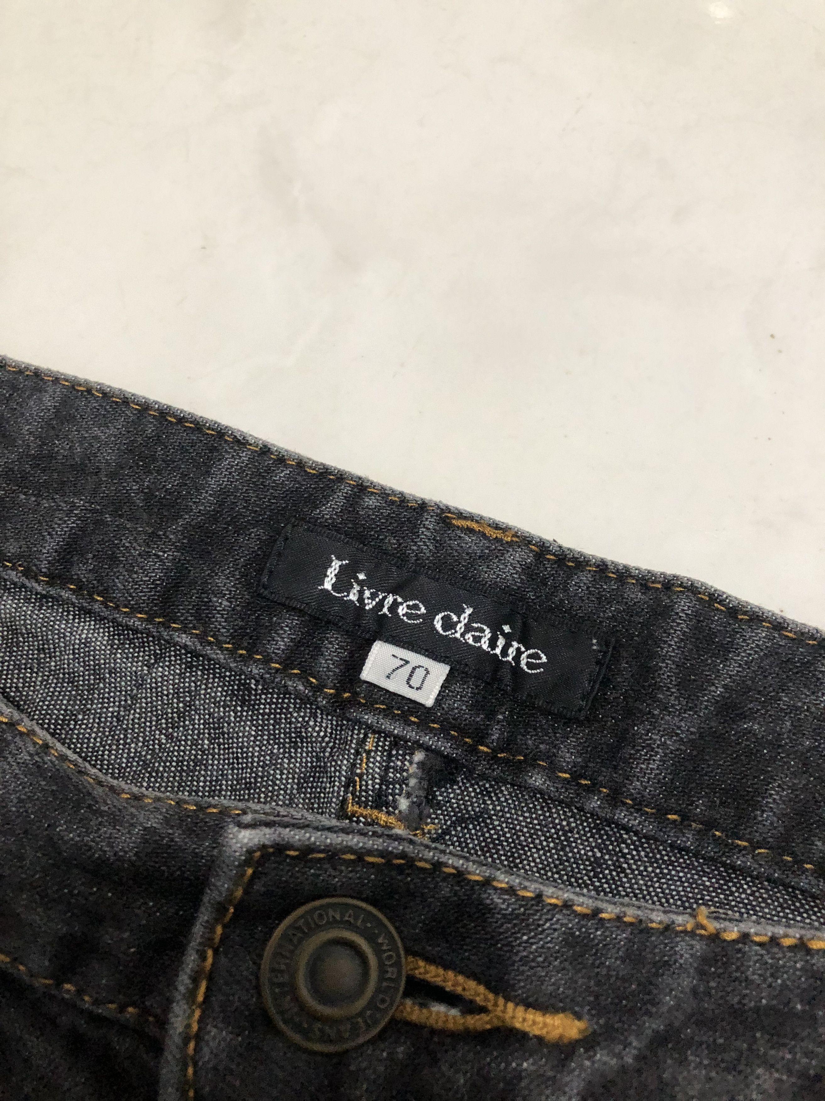 Le Grande Bleu (L.G.B.) Livre Claire Bondage Flare pants Size US 29 - 6 Thumbnail