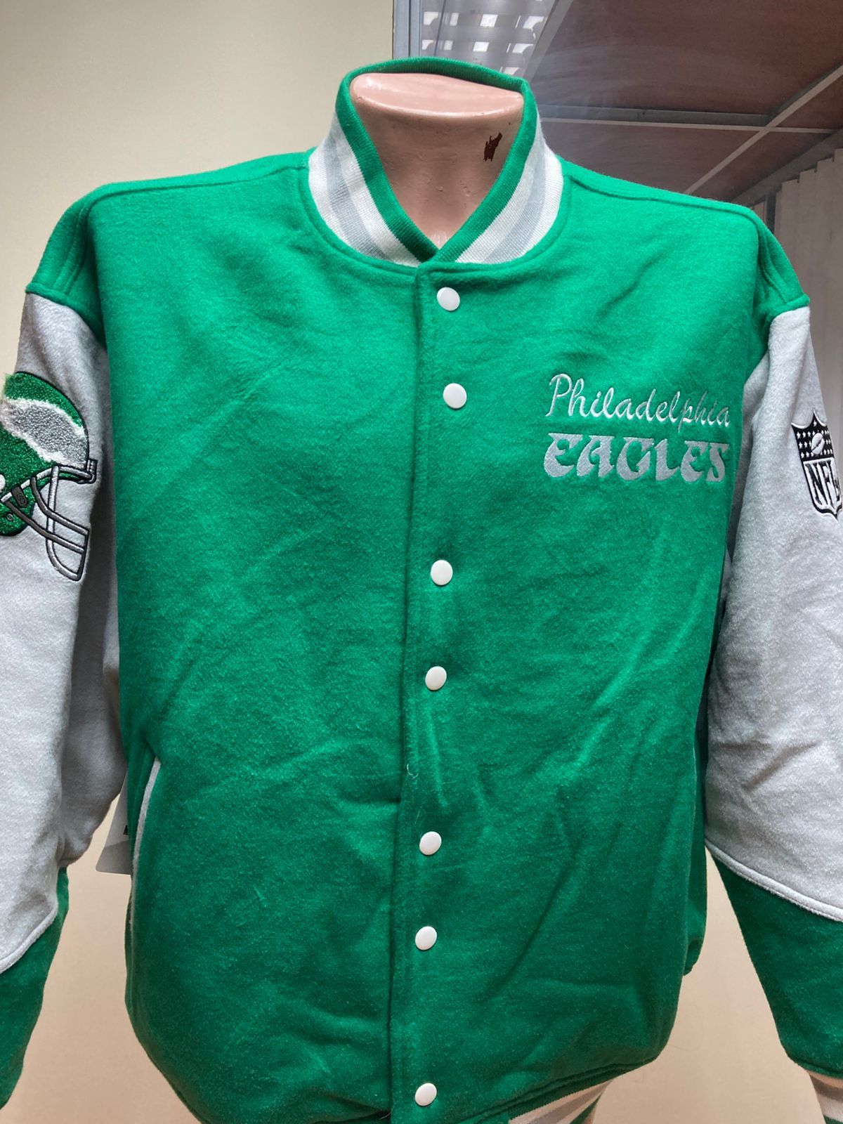 Mitchell & Ness × NFL Mitchell & Ness Philadelphia Eagles Varsity Jacket Size US L / EU 52-54 / 3 - 15 Thumbnail