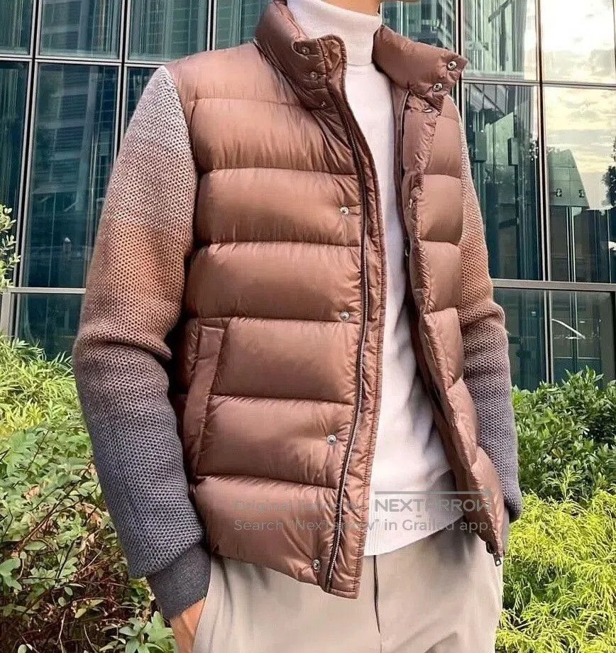 Herno Herno Padded Vest with Knit Sleeves. Size US M / EU 48-50 / 2 - 2 Thumbnail
