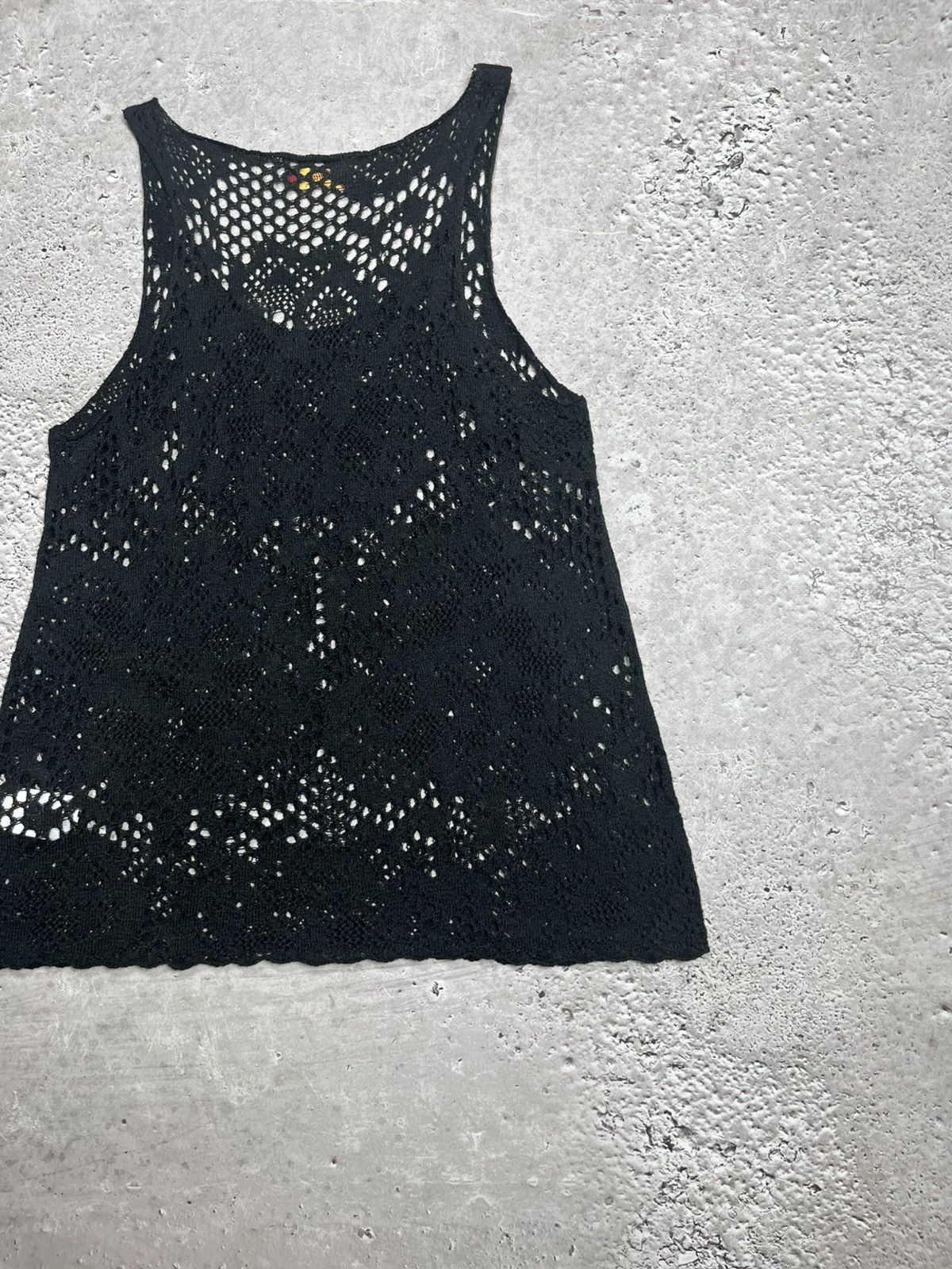 Other Buffalo London Y2K Knit Mesh Tank Top Black Semi Sheer M Size M / US 6-8 / IT 42-44 - 10 Thumbnail