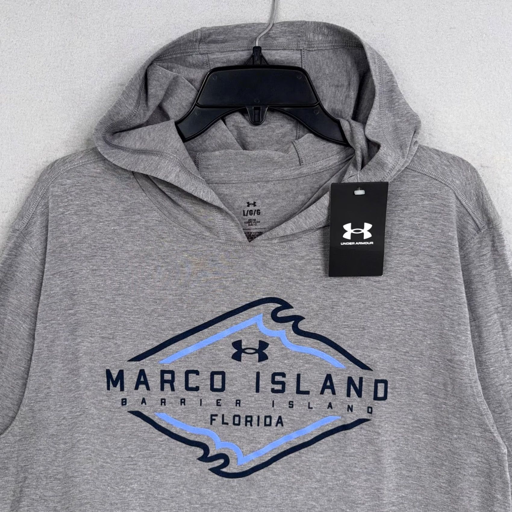 Under Armour Under Armour Hoodie Mens Large Gray Pullover Sweatshirt Marco Island Florida Size US L / EU 52-54 / 3 - 2 Thumbnail