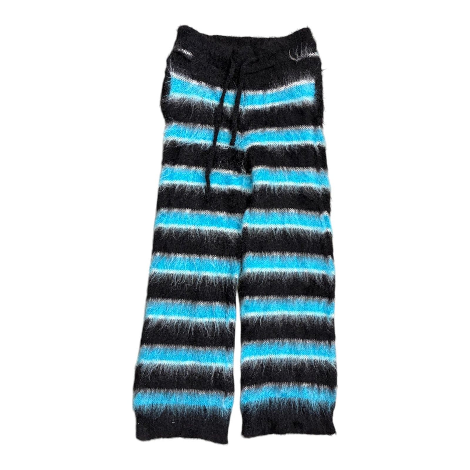 Marni Marni Blue & Black Mohair Pants Size US 34 / EU 50 - 1 Preview