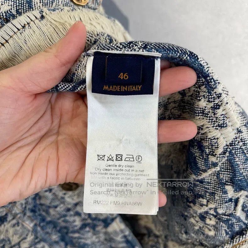 Louis Vuitton Louis Vuitton Old Denim Jacket Made with Flowers jacket Size US S / EU 44-46 / 1 - 4 Thumbnail