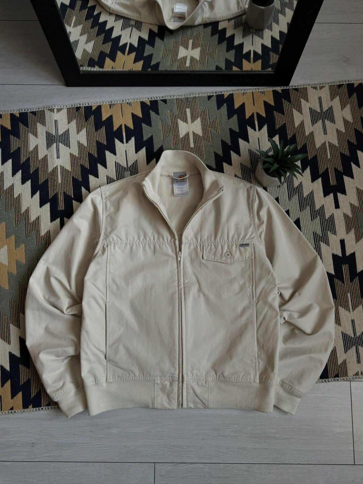 Carhartt Vintage Carhartt Beige Women’s Jacket Size L / US 10 / IT 46 - 1 Thumbnail
