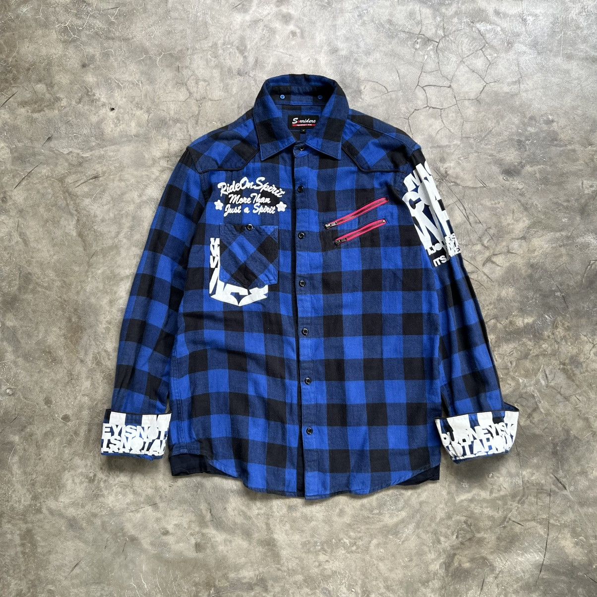 Hysteric Glamour 2000s Sorridere Vkei Style Flannel Shirt Size US M / EU 48-50 / 2 - 1 Thumbnail