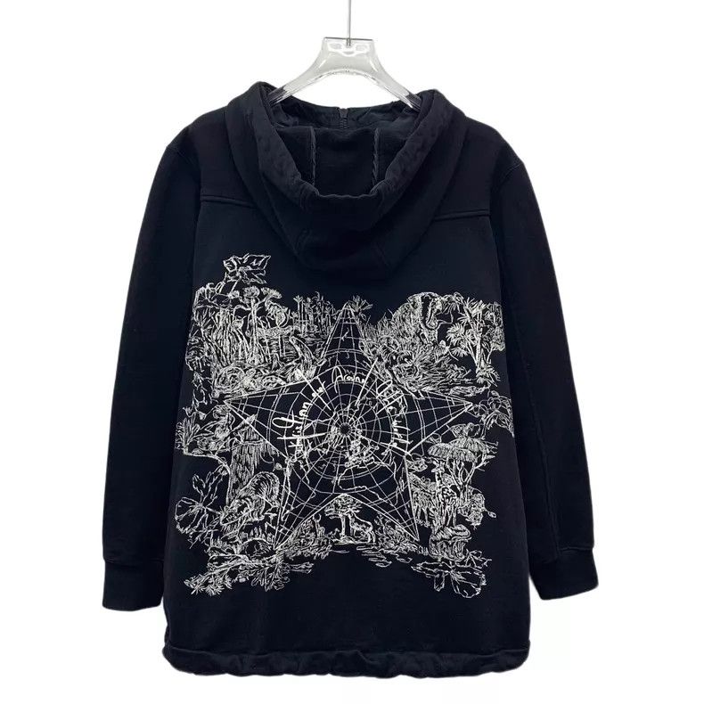 Dior Dior Black star plate jungle print cotton hooded semi-zipp Size S / US 4 / IT 40 - 2 Thumbnail
