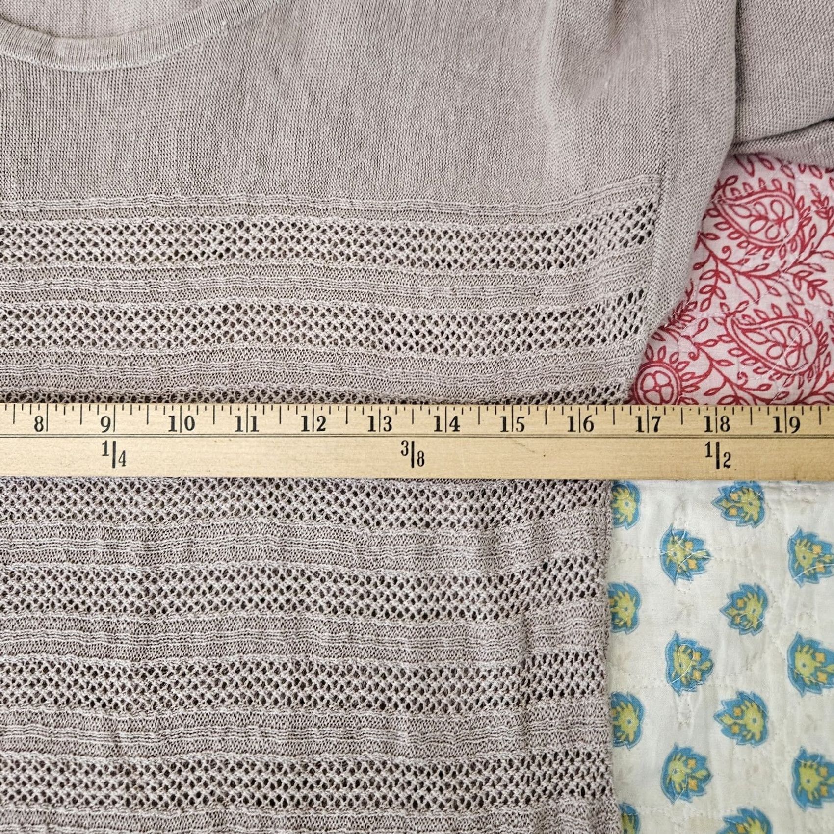 Vintage Garnet Hill Beige Linen Sweater Long Sleeve Pullover M Women's Size M / US 6-8 / IT 42-44 - 4 Thumbnail
