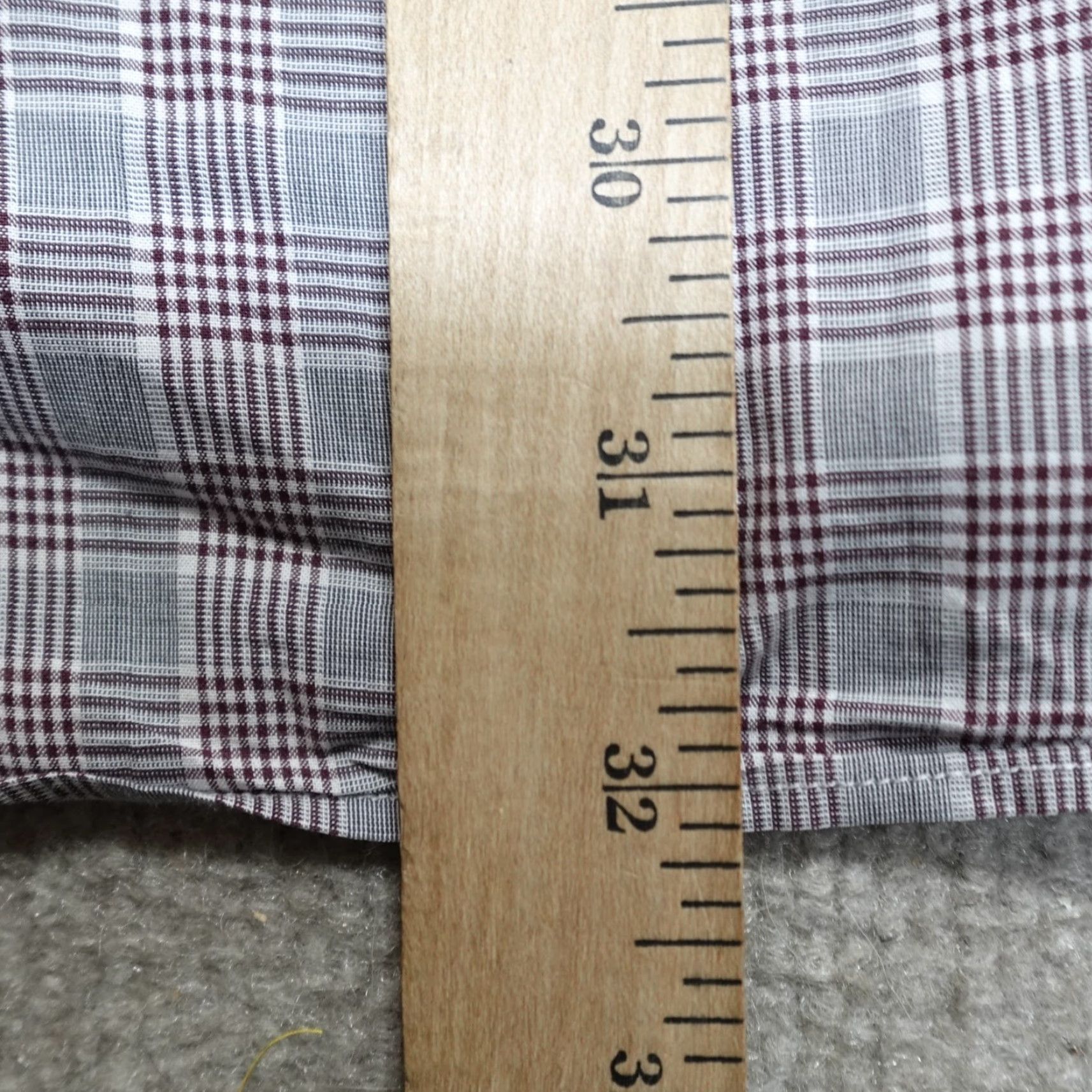 Pal Zileri VINTAGE Pal Zileri Shirt 17 XL Gray Red Plaid 100% Cotton Women? Mens? Size US XL / EU 56 / 4 - 7 Thumbnail