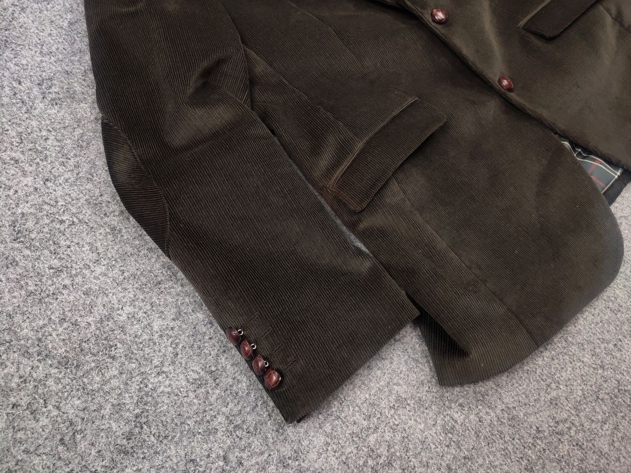 Barbour Barbour Dark green corduroy men's two buttons Blazer jacket Size US M / EU 48-50 / 2 - 8 Thumbnail