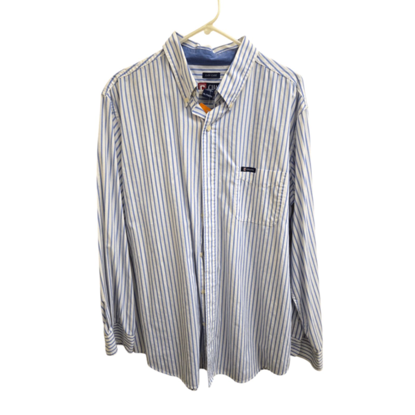 Chaps Very Good XL Blue & White Striped Chaps Button-Down Shirt Size US XL / EU 56 / 4 - 1 Preview