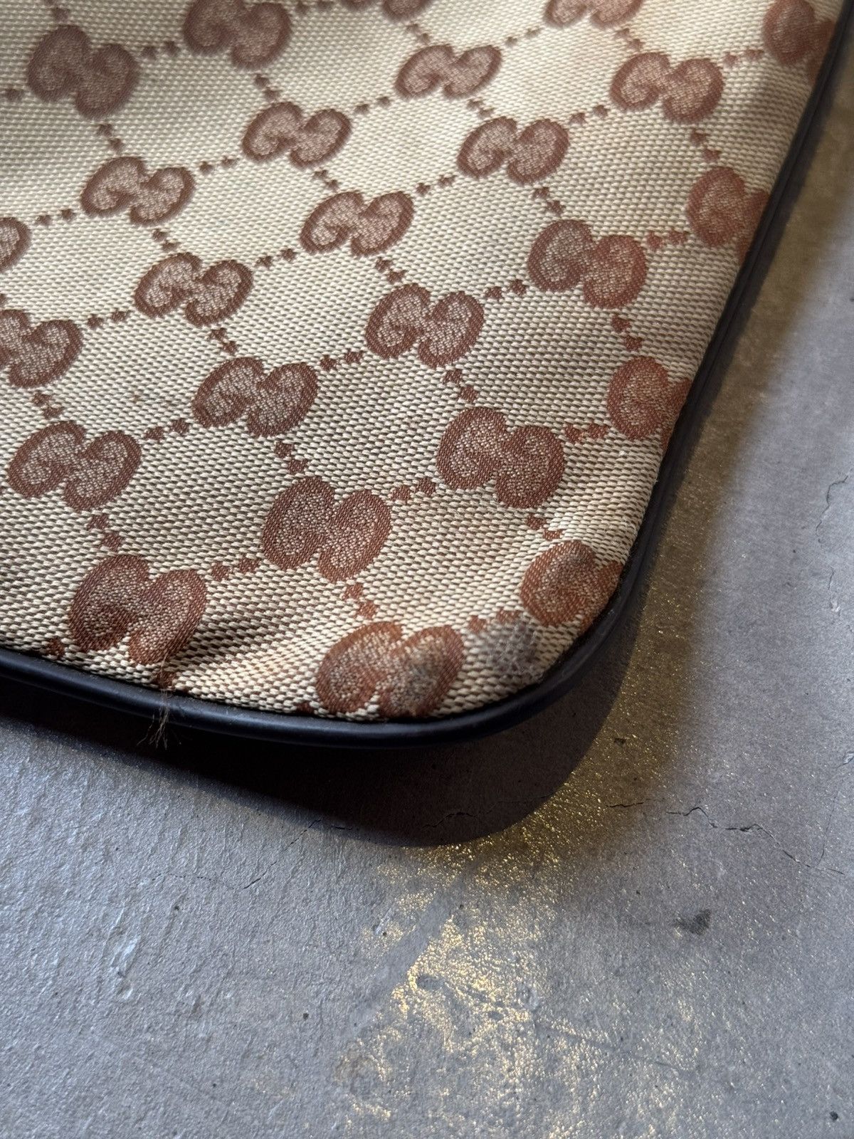 Gucci Gucci Beige GG Canvas Crossbody Bag Size ONE SIZE - 3 Thumbnail