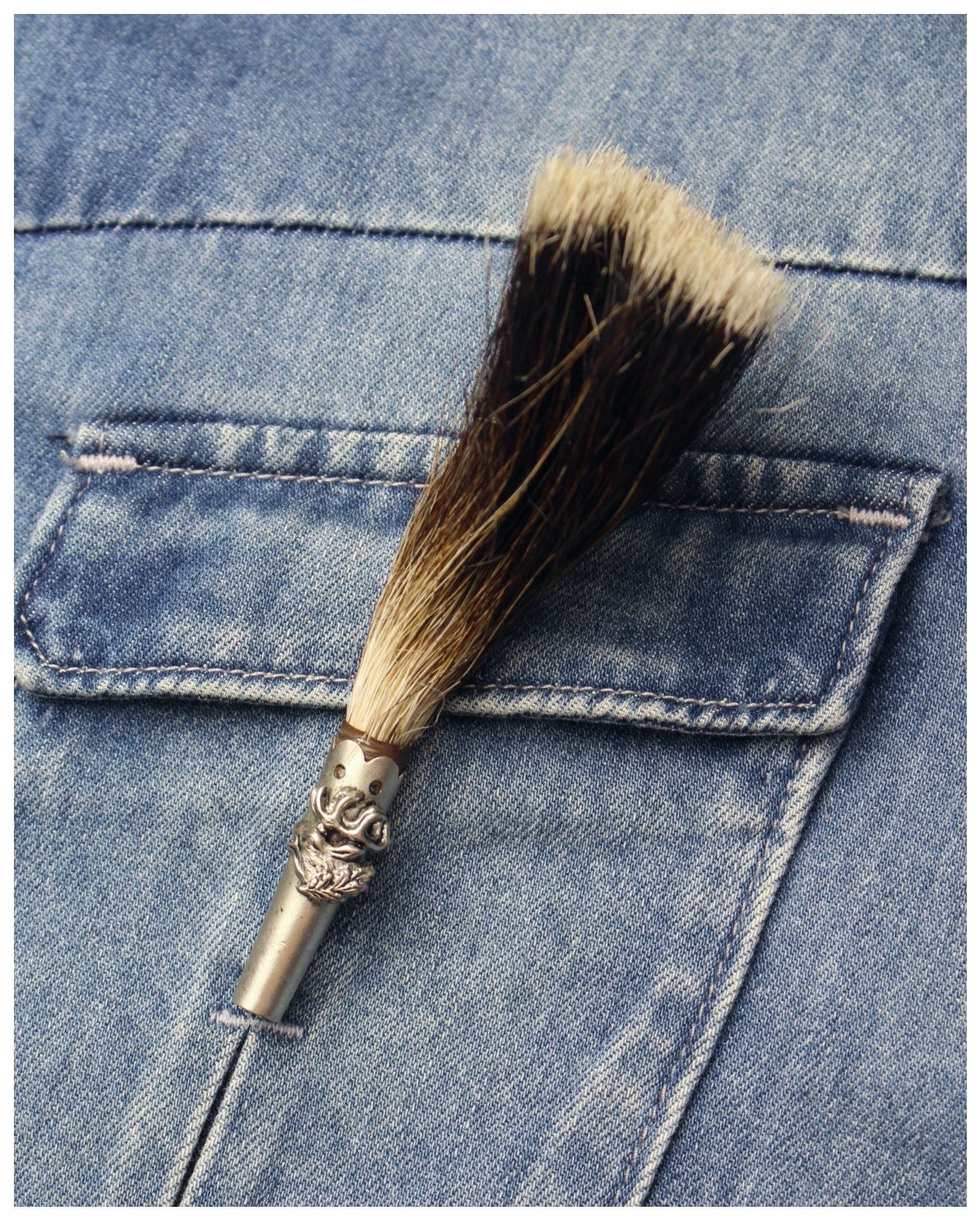 Vintage 1960S GERMAN HUNTER’S HAT PIN – BOAR’S HAIR & STAG BADGE Size ONE SIZE - 5 Thumbnail