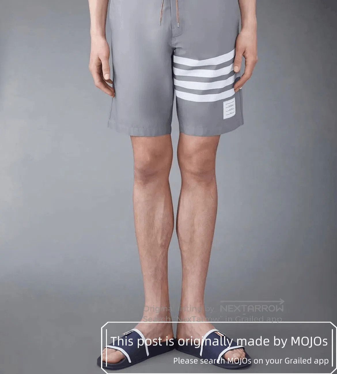 Thom Browne Sz 2 Thom Browne White Stripe Beach Shorts. Size US 32 / EU 48 - 6 Thumbnail