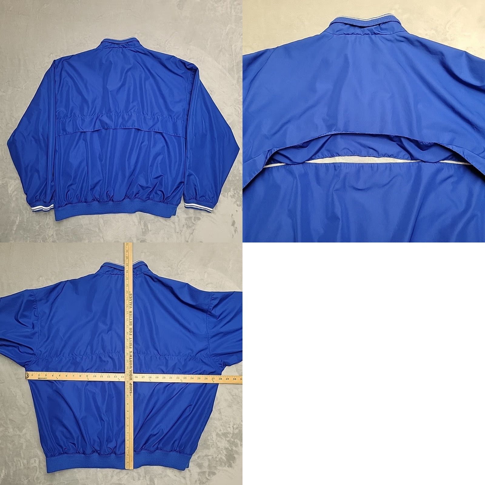 Reebok VINTAGE Reebok Jacket Mens 2XL Blue White Nylon Windbreaker Embroidered 90s Retro Sports Logo Zip Size US XXL / EU 58 / 5 - 8 Thumbnail