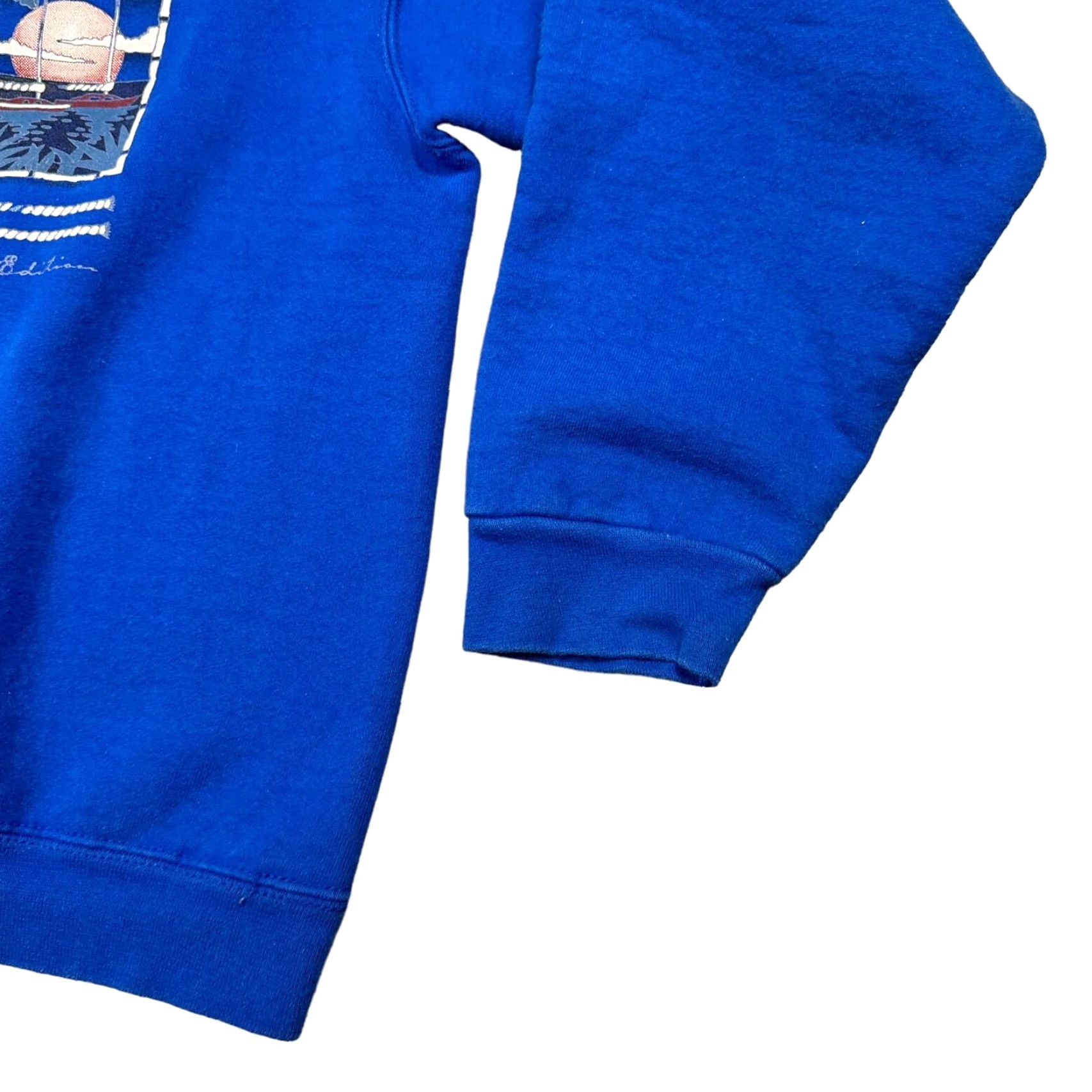 Fruit Of The Loom VINTAGE Sweatshirt Men’s L Padre Island Texas Graphic Heavyweight 90s Blue Size US L / EU 52-54 / 3 - 6 Thumbnail