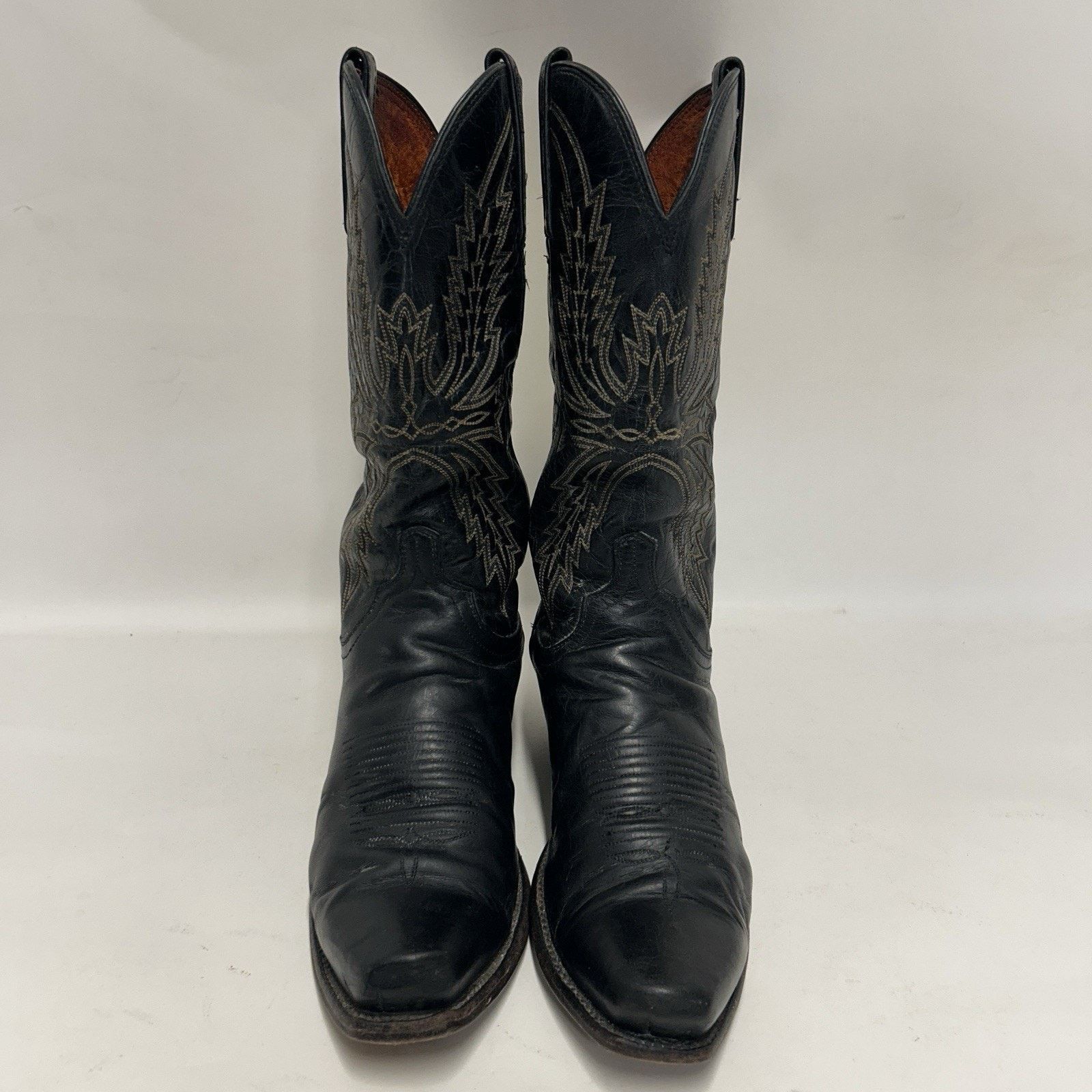 Lucchese Lucchese 1883 Crayton Mad Dog Cowboy Boots “Black White” Size US 8 / EU 41 - 2 Thumbnail