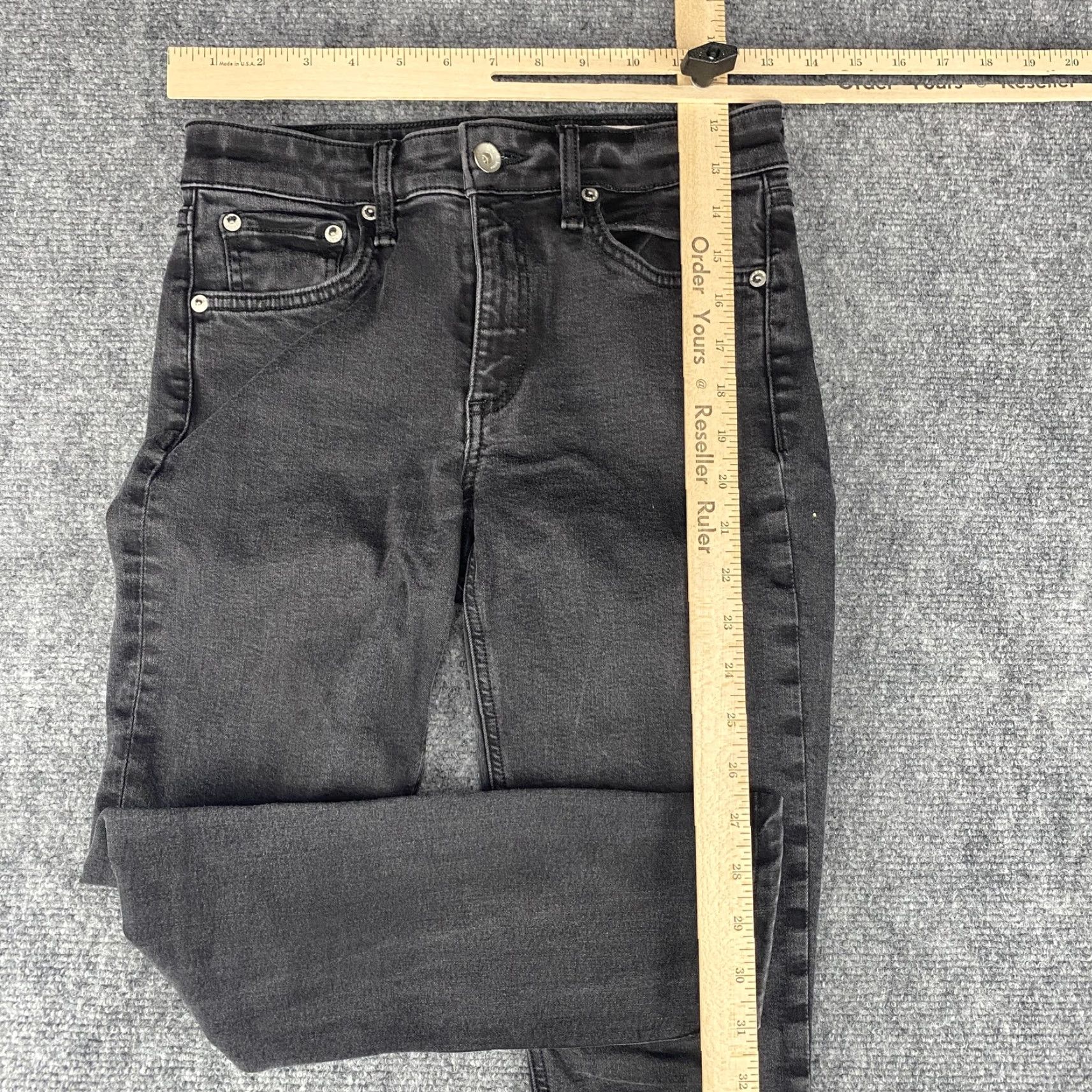 Rag & Bone rag & bone Jeans Womens 26 Black Cate Mid-Rise Skinny Stretch Made in USA Denim Size 26" / US 2 / IT 38 - 3 Thumbnail