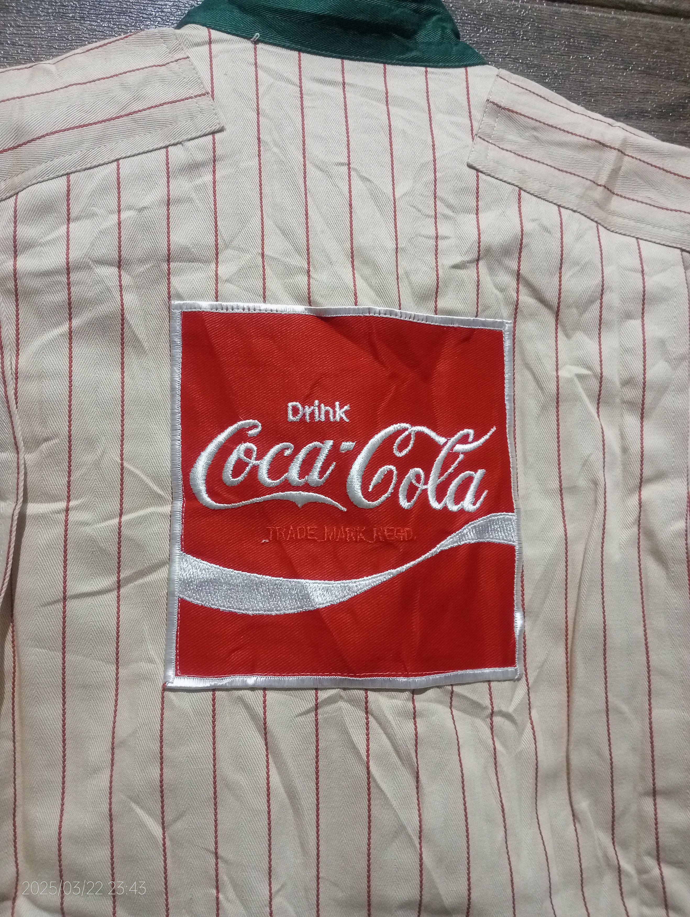 Coca Cola × Japanese Brand Vintage Coca-Cola Workers Like New Uniform Very Rare Size US S / EU 44-46 / 1 - 13 Thumbnail