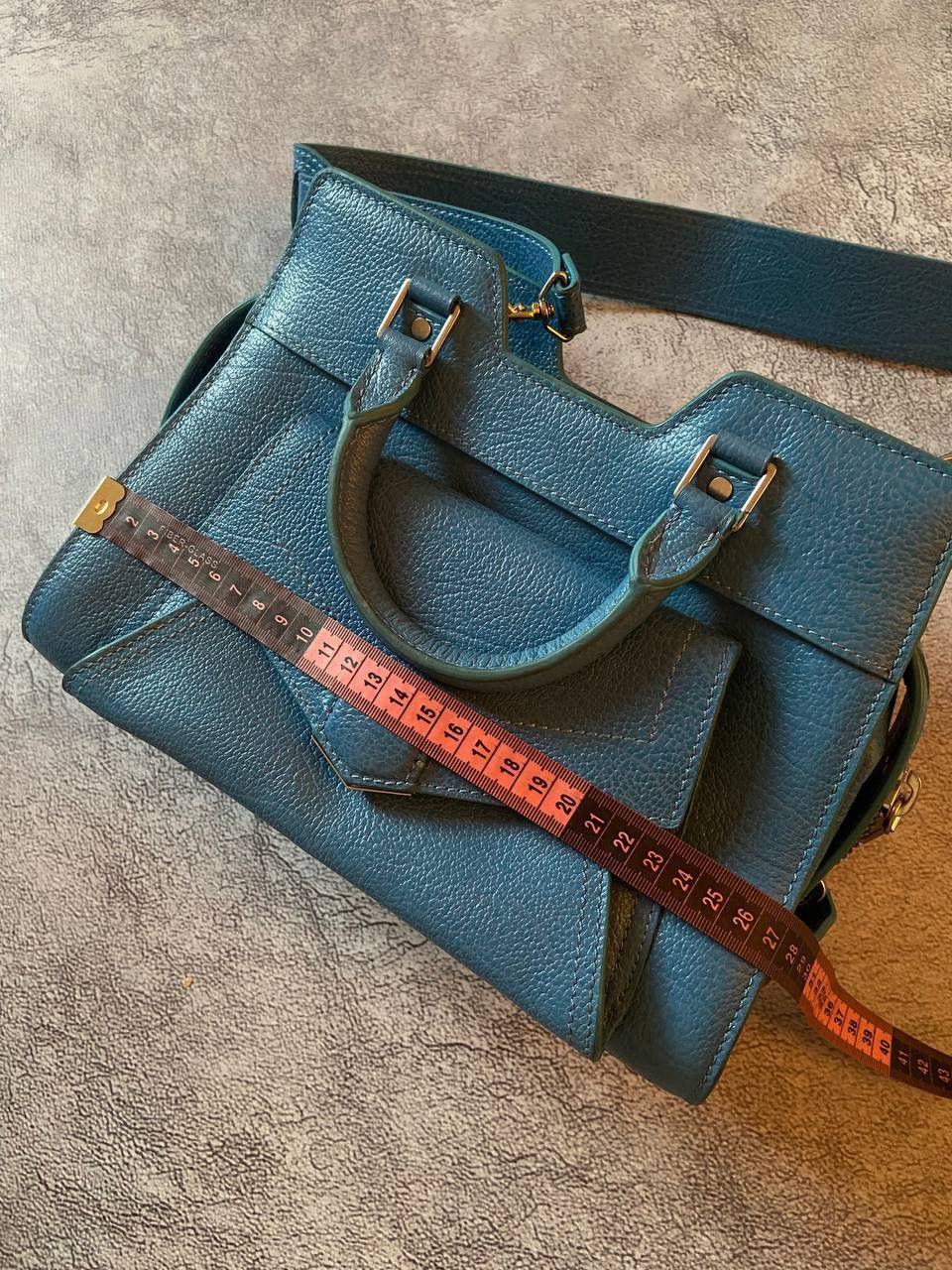 Proenza Schouler PROENZA SCHOULER BLUE LEATHER Y2k SATCHEL SMALL BAG Size ONE SIZE - 19 Thumbnail