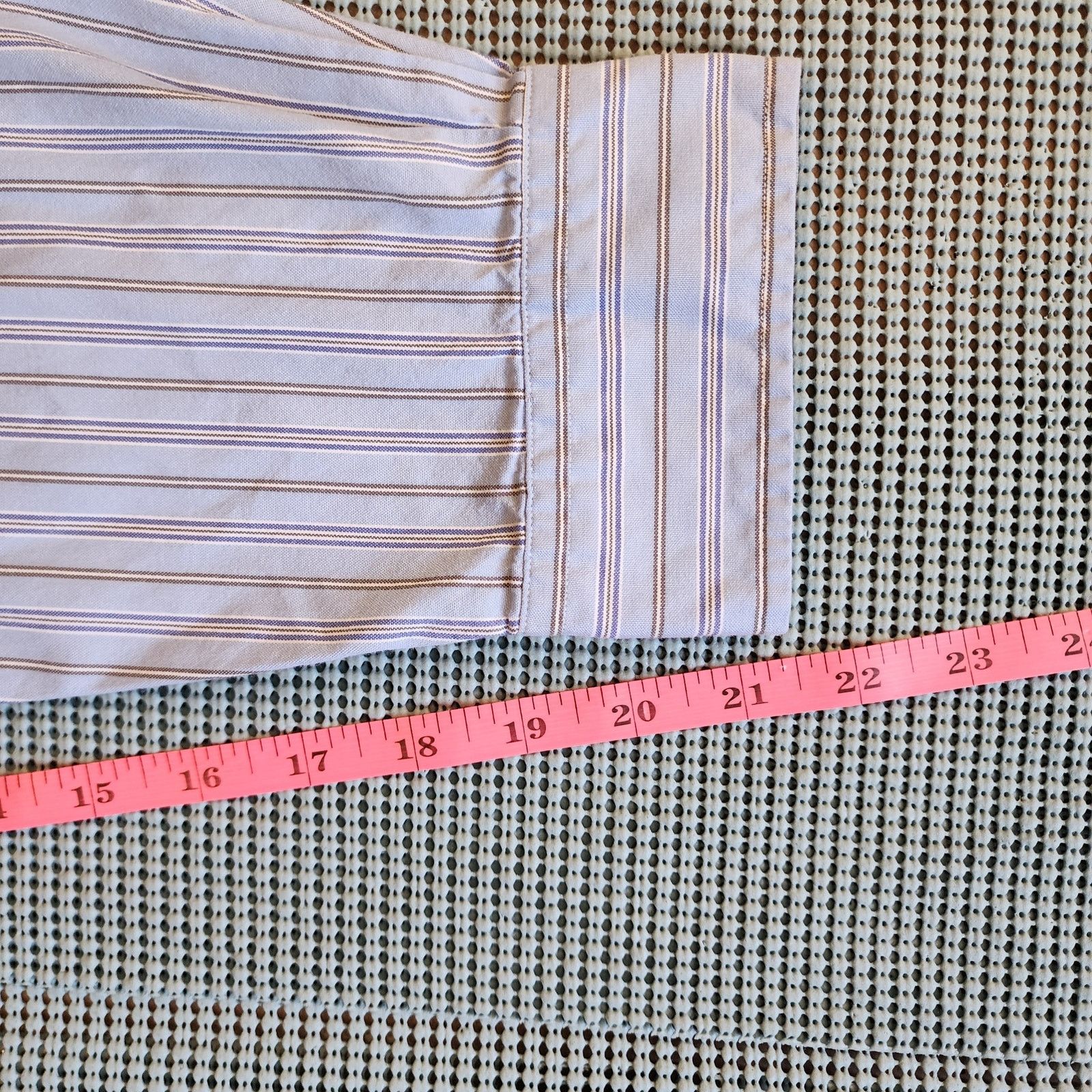 Ralph Lauren Ralph Lauren Men's XL Blue Striped Custom Fit Shirt Size US XL / EU 56 / 4 - 6 Thumbnail