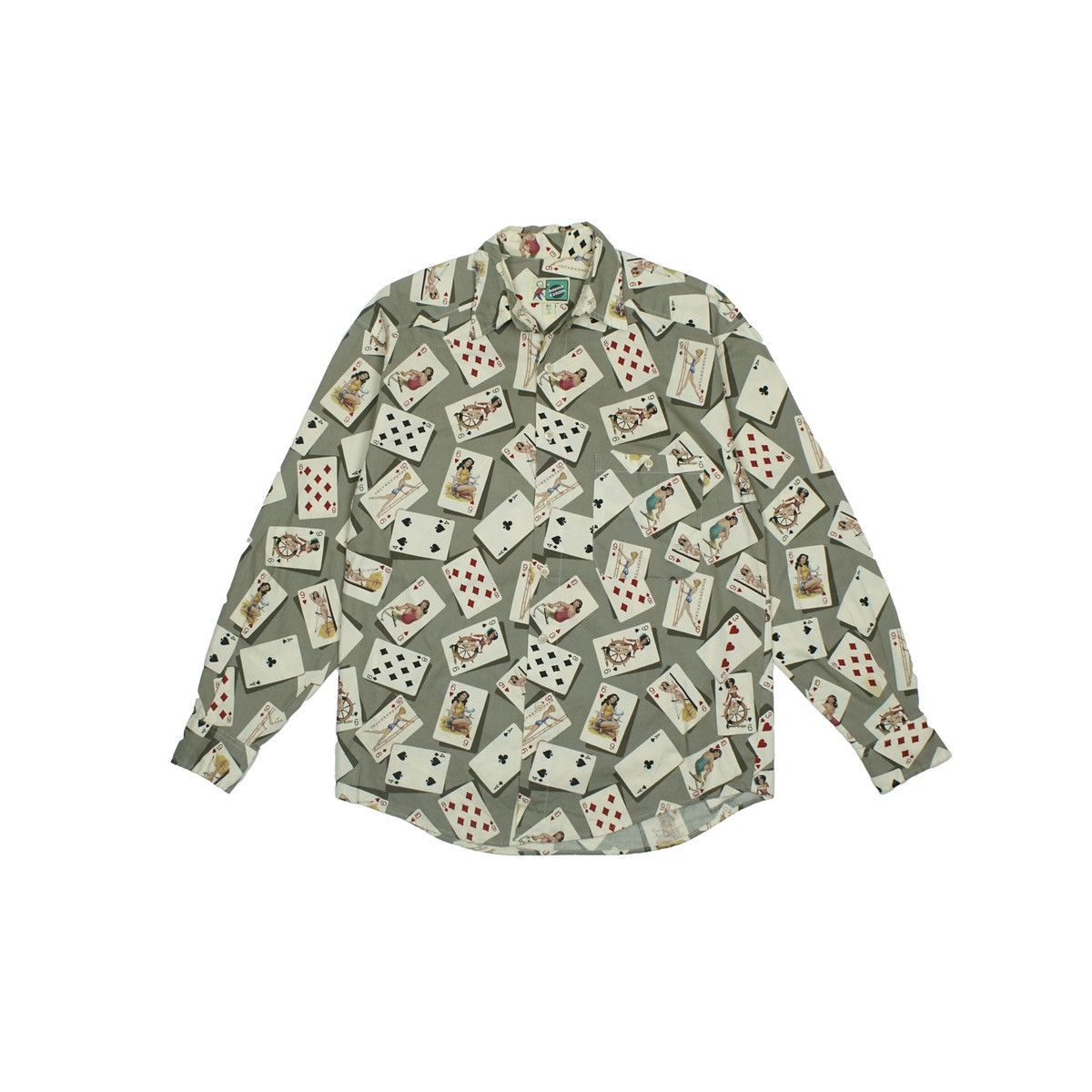Johnny Cotton Domino Card Printed Shirts